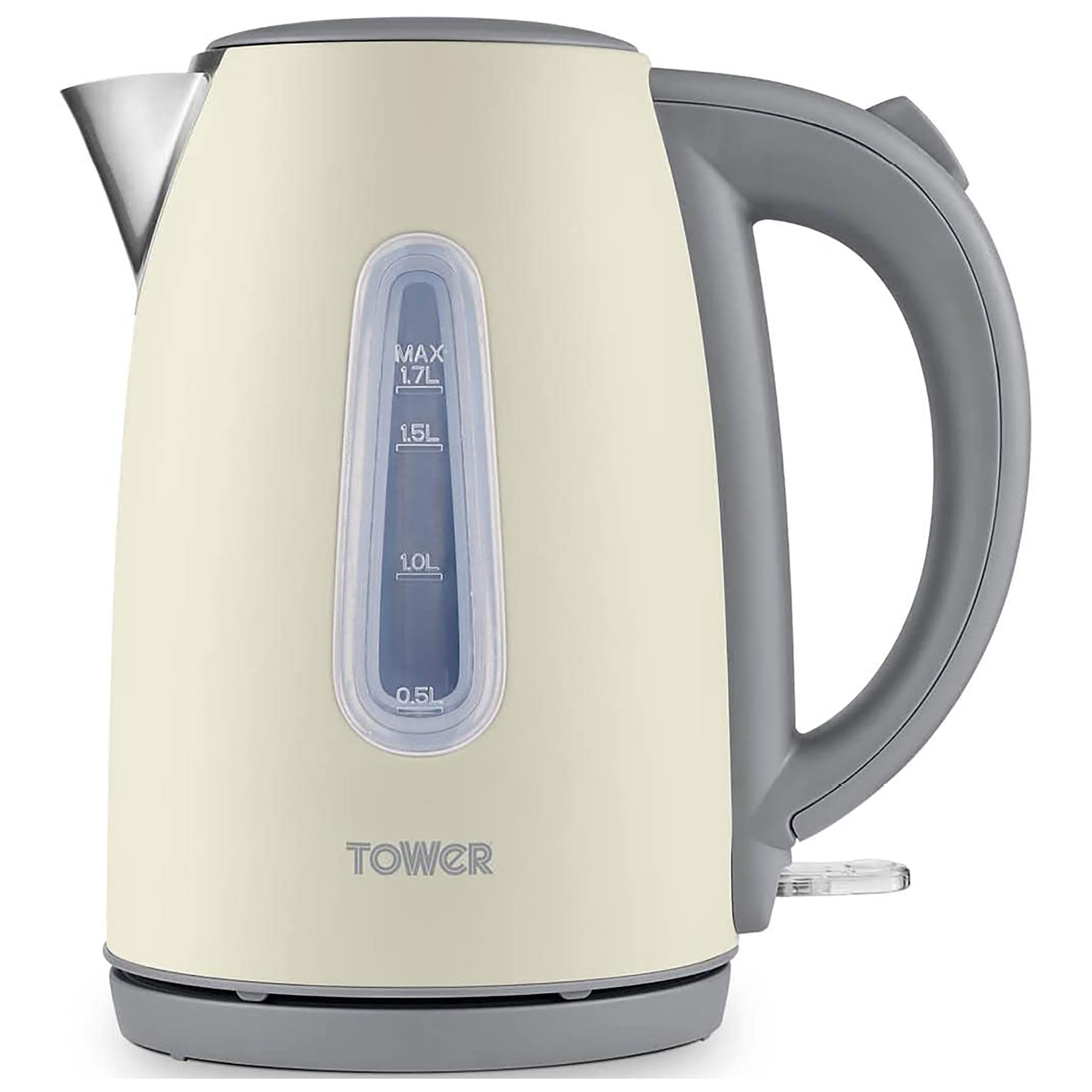 Image of Tower T10048PEB 1 7 Litre Infinity Stone Jug Kettle in Cream 3kW