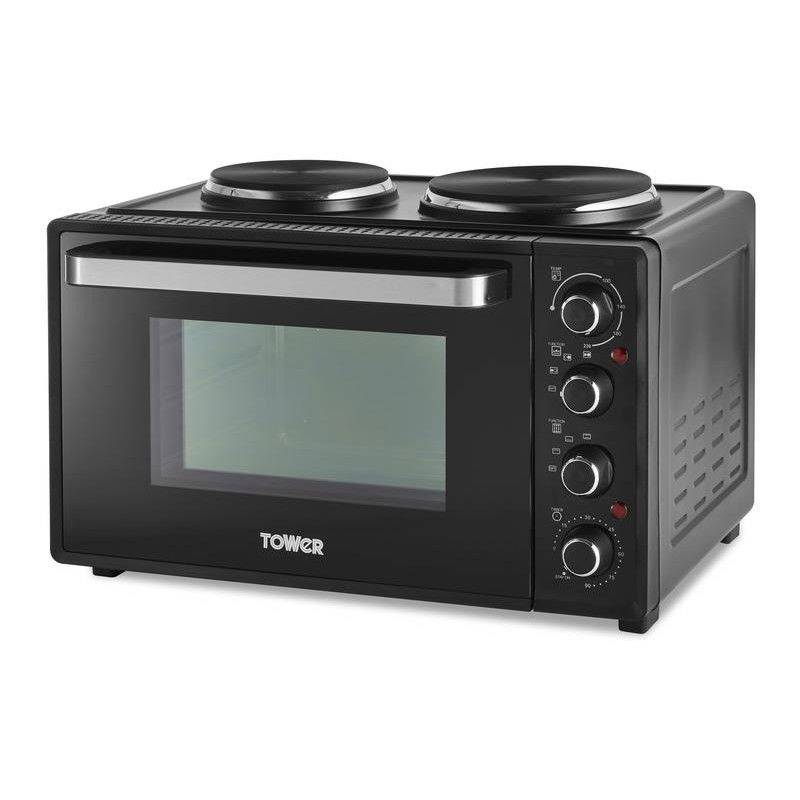 Image of Tower T14044 32L Table Top Compact Cooker Black Solid Plate