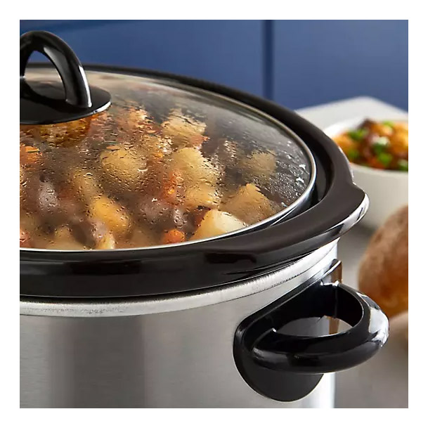 Tower T16029bf 5 5 Litre Slow Cooker In Stainless Steel Sta