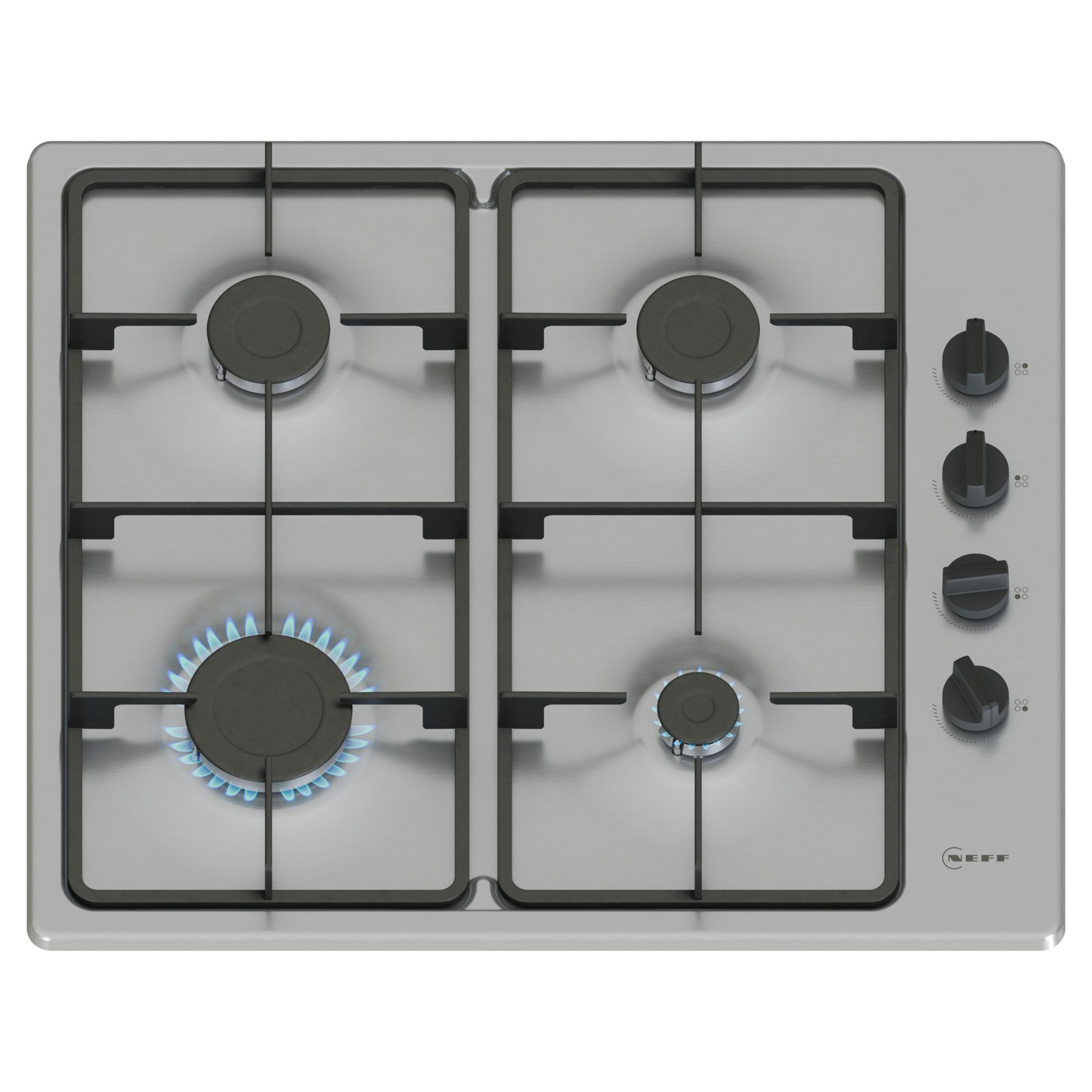 Neff T26BKP6N0 60cm N30 4 Burner Gas Hob – STAINLESS STEEL