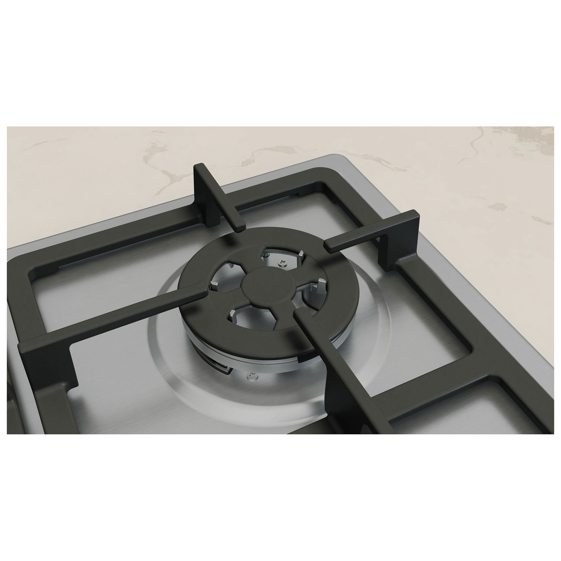 Neff T26GKH8N0 N50 60cm 4 Burner Gas Hob in Stainless Steel Wok Burner, photo 4
