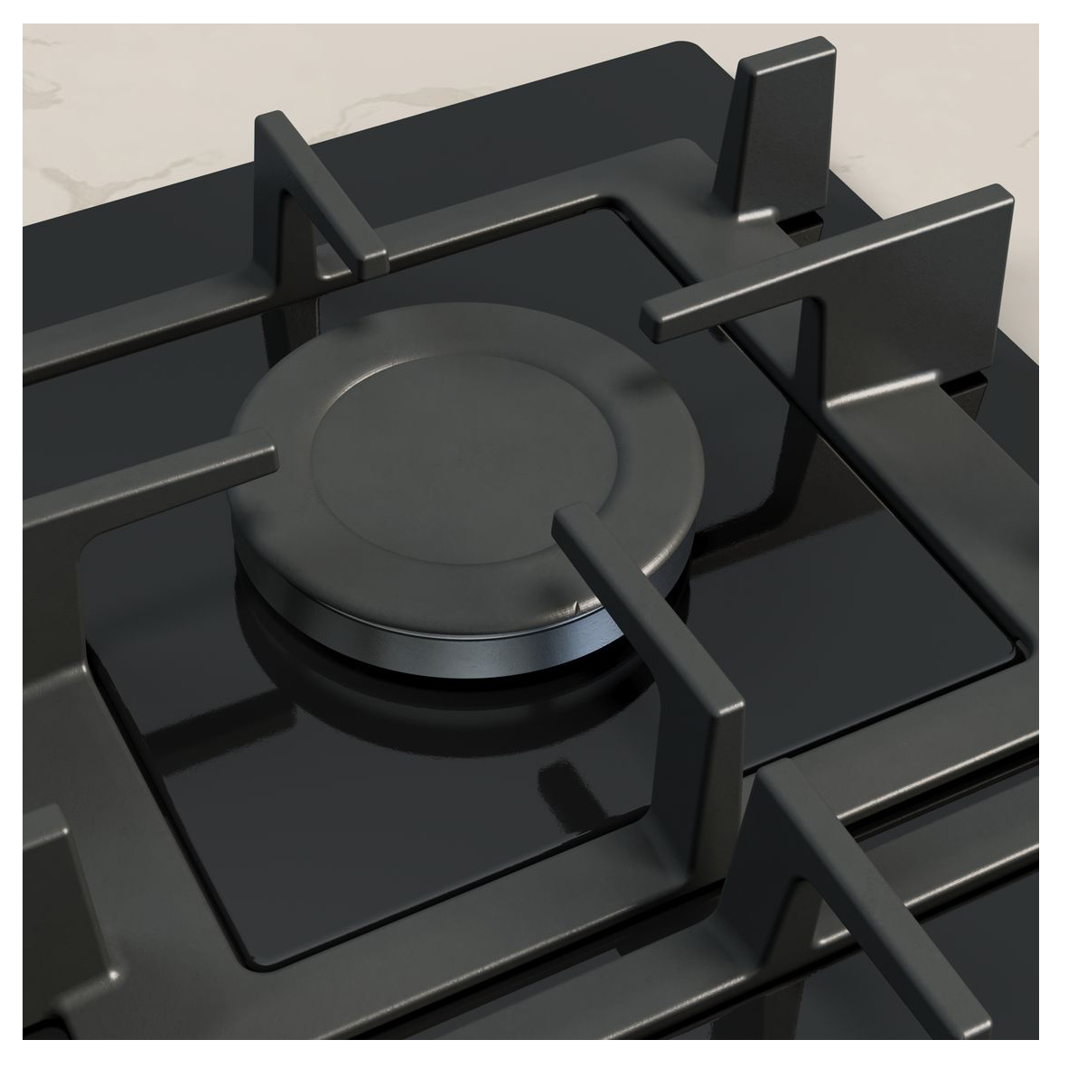 Neff T26NKP4S0 N50 60cm 4 Burner Gas Hob in Black Glass High Speed Bur, photo 3