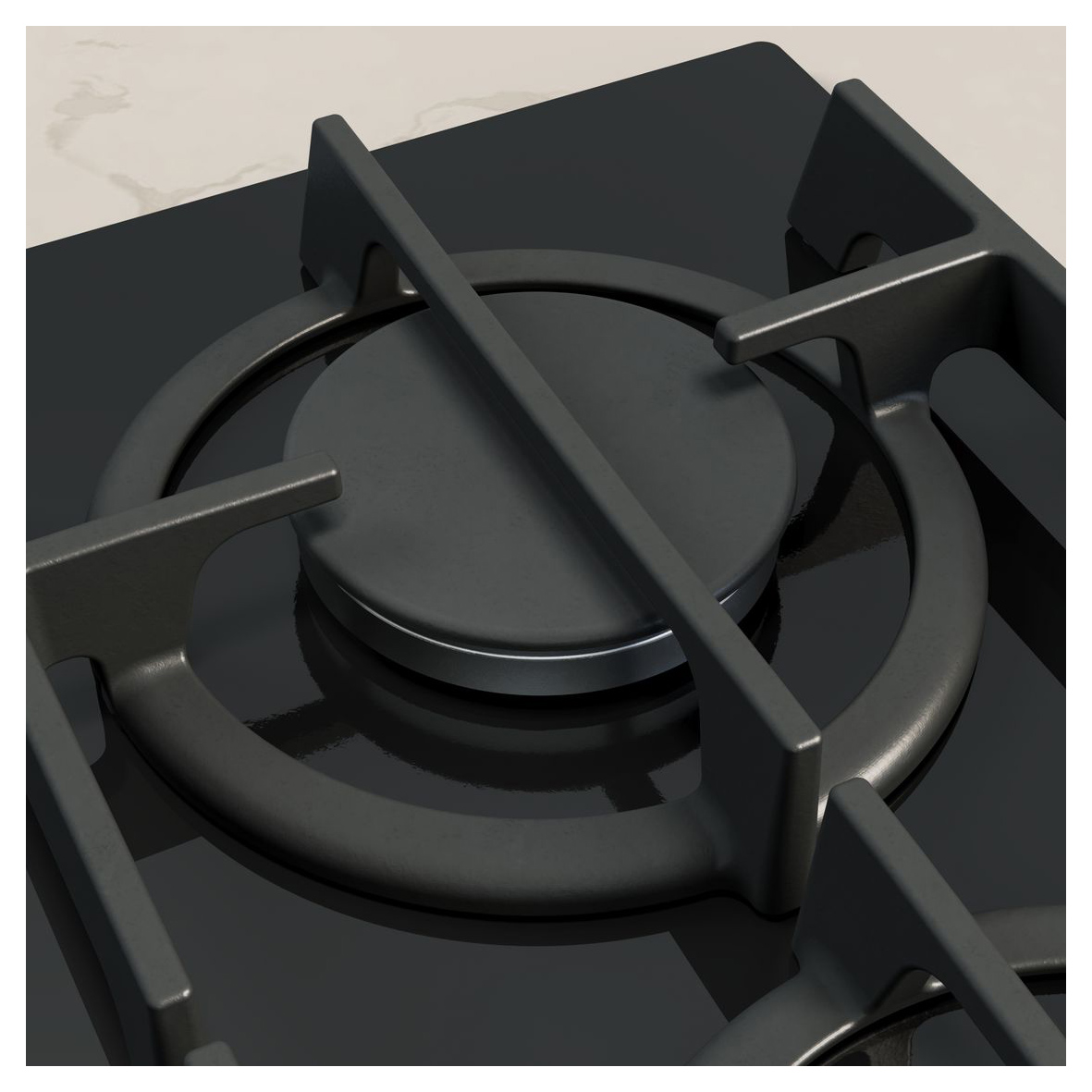 Neff T26PIP4S0 N70 60cm 4 Burner Gas Hob in Black Glass High Speed Bur, photo 5