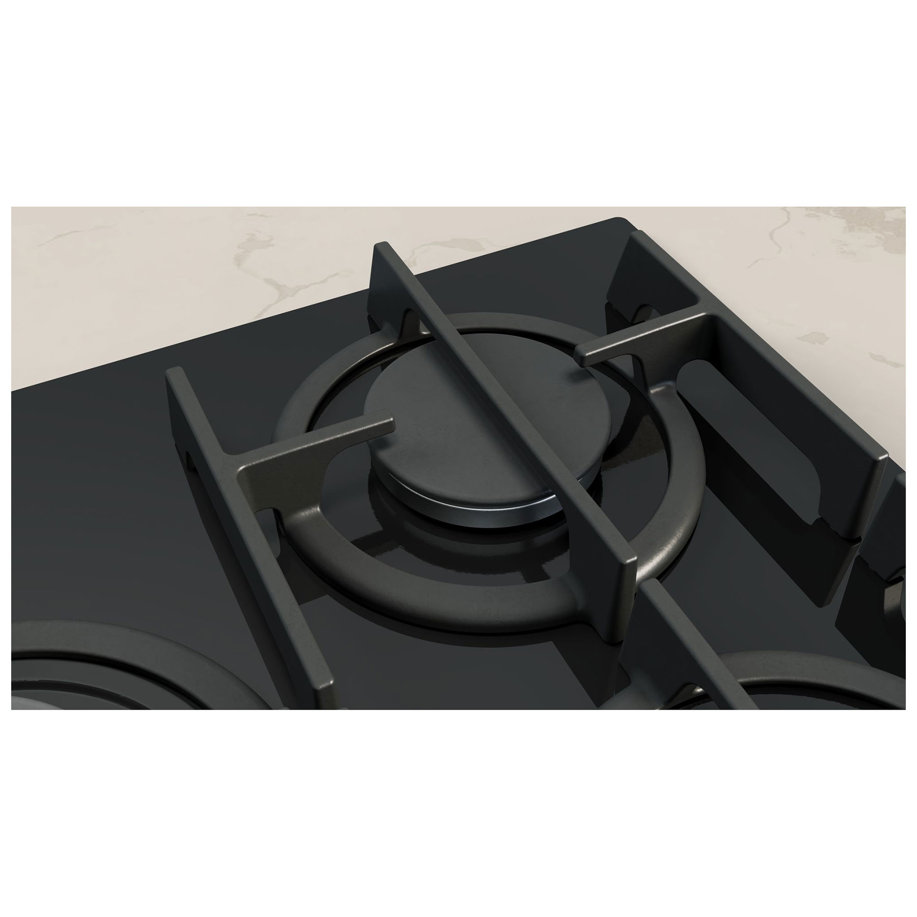 Neff T27PIQ4S0 N70 75cm 5 Burner Gas Hob in Black Glass Wok Burner, photo 4
