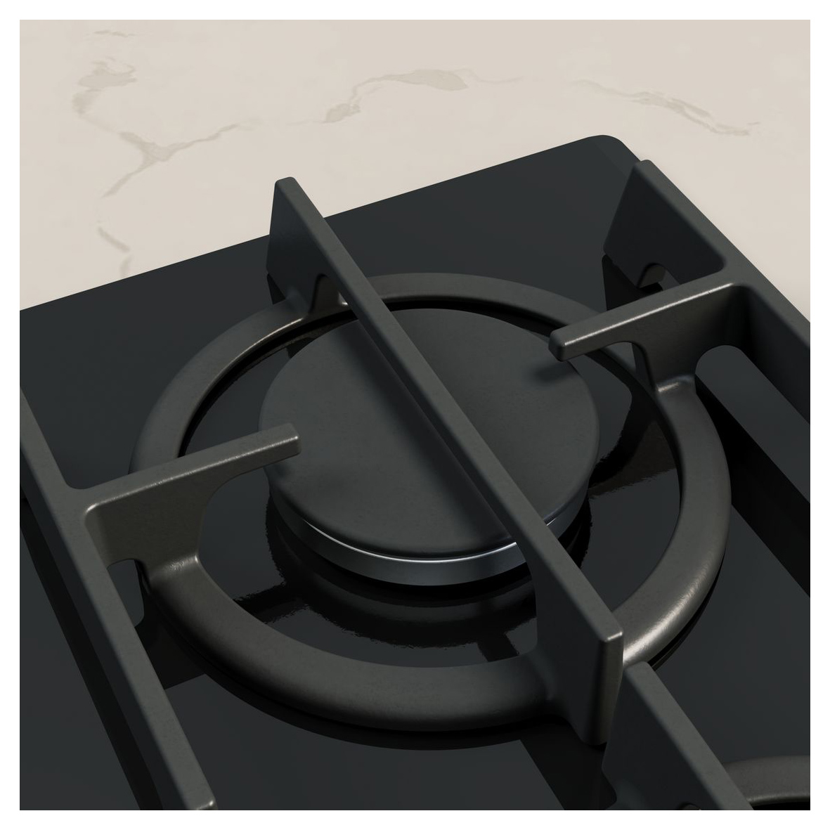 Neff T29RHS4S0 N90 90cm 5 Burner Gas Hob in Black Glass Cast Iron Supp, photo 5