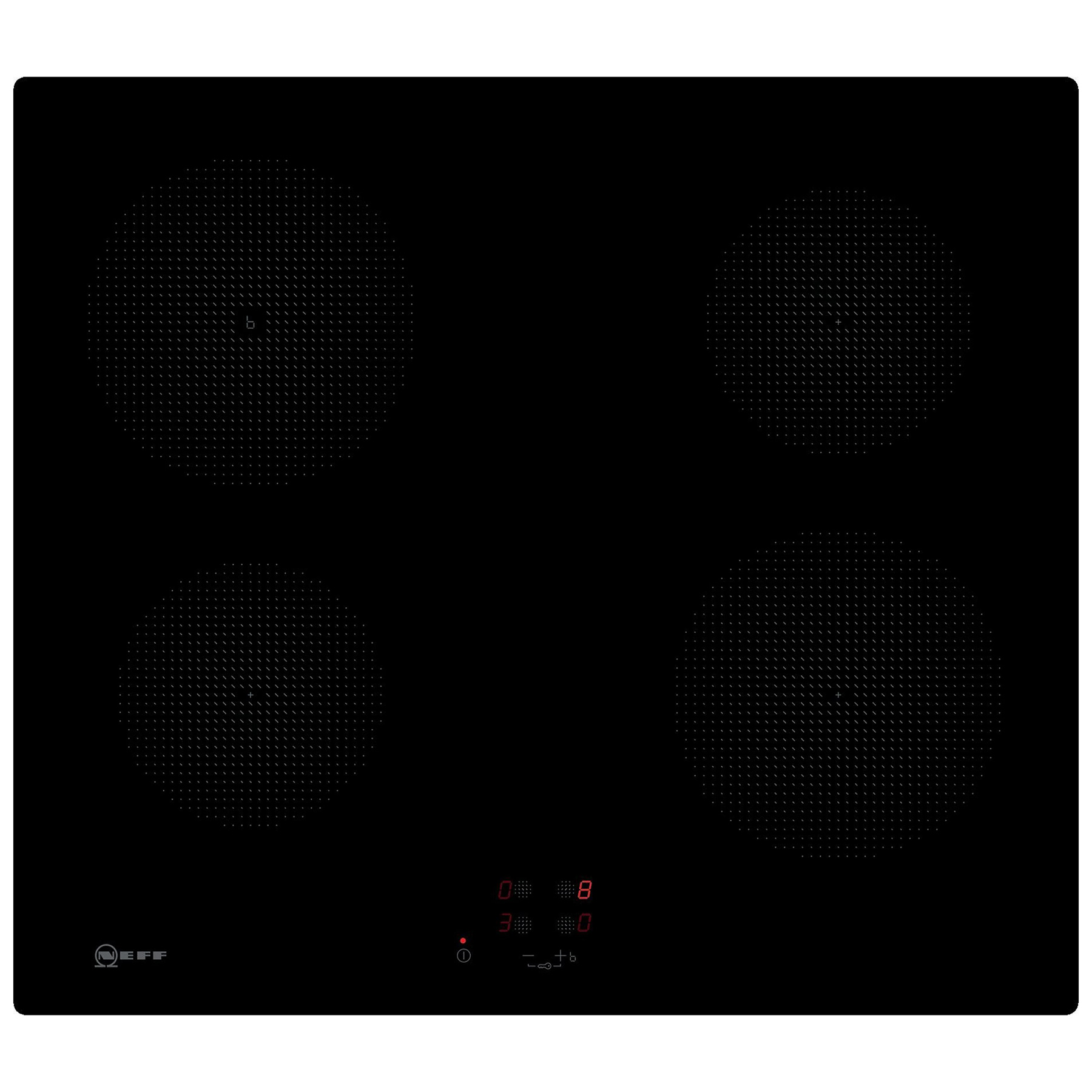 Image of Neff T36CA50X1U N30 Built In 60cm 4 Zone Induction Hob in Black Glass