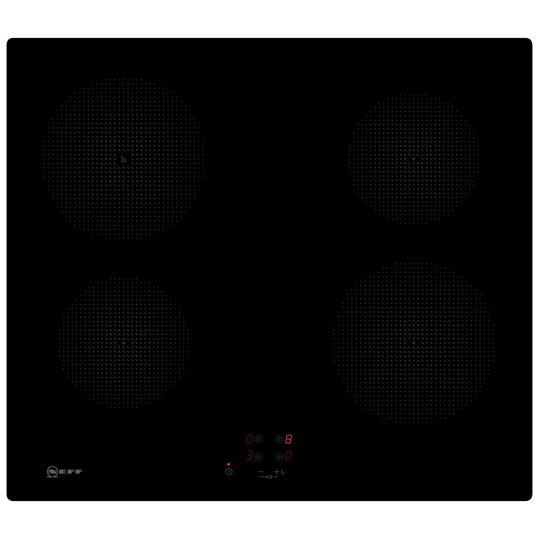 Neff T36CA50X1U N30 Built In 60cm 4 Zone Induction Hob in Black Glass