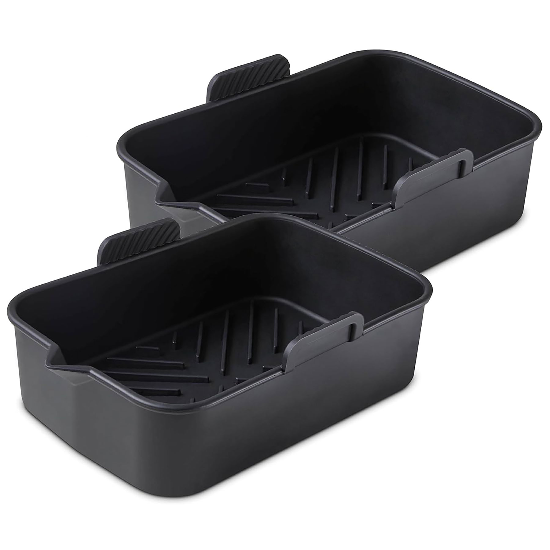 Tower T843093 Set of 2 Rectangular Air Fryer Solid Trays