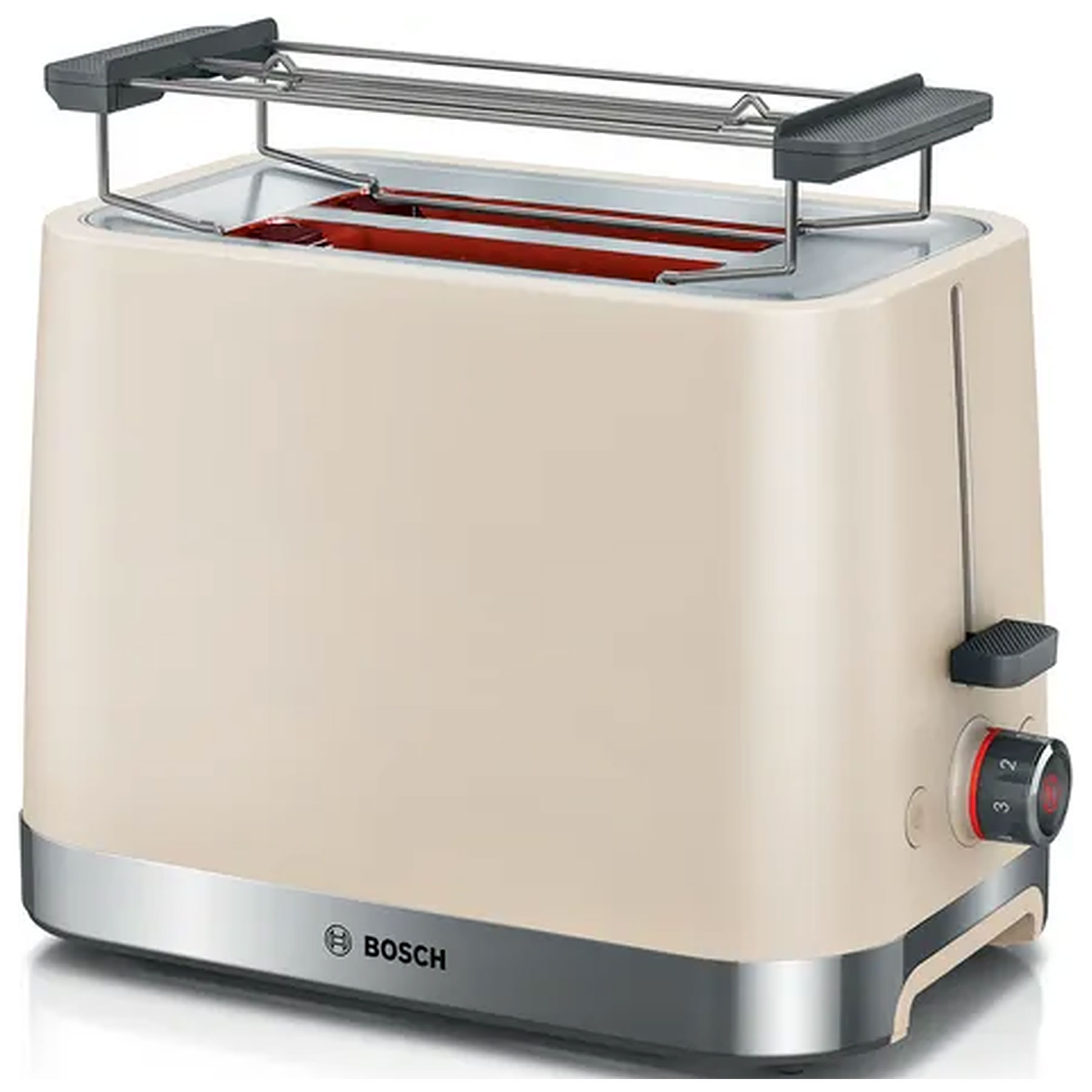 Bosch TAT4M227GB 2 Slice Toaster in Cream Extra Wide Slots