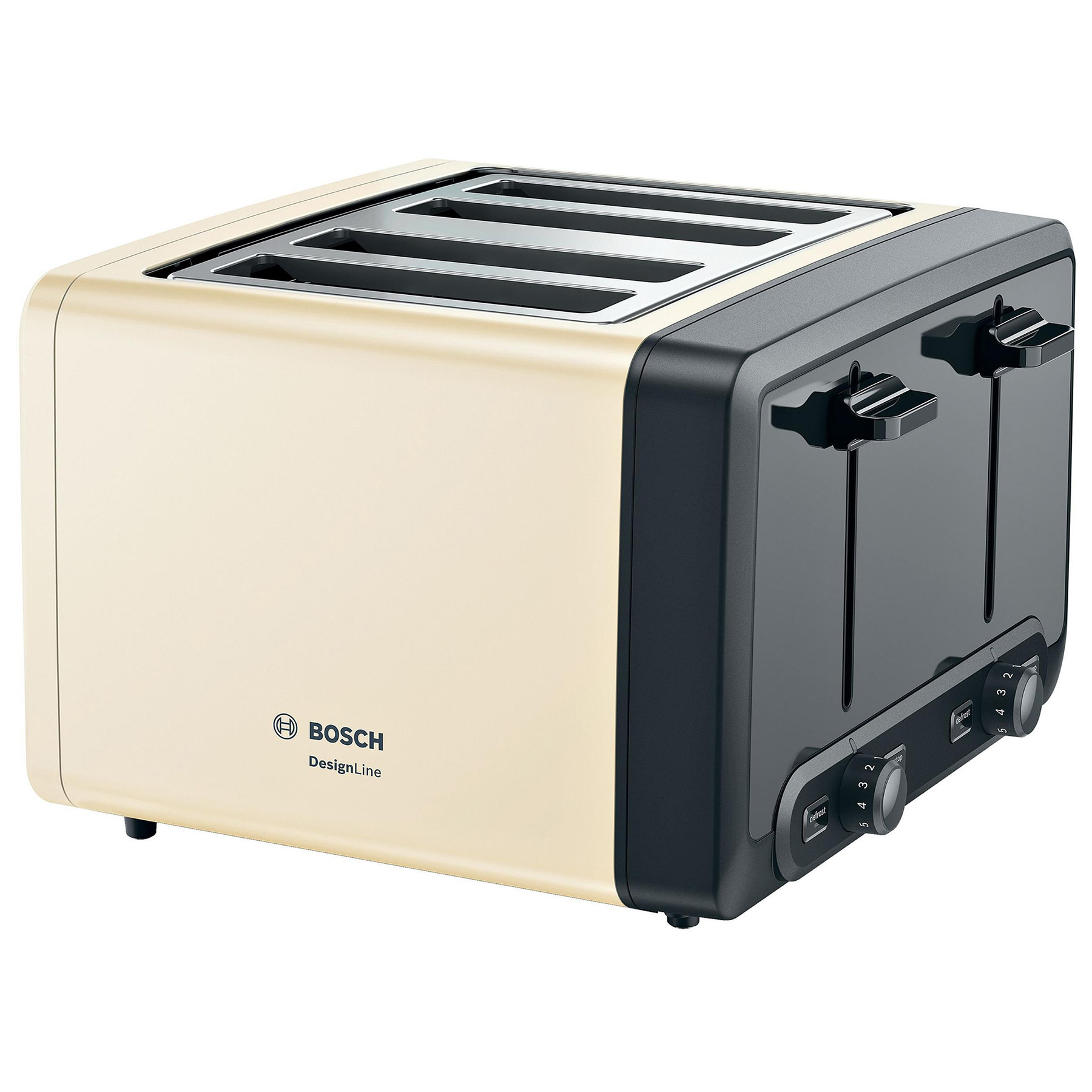 Bosch TAT4P447GB 4 Slice Toaster in Cream