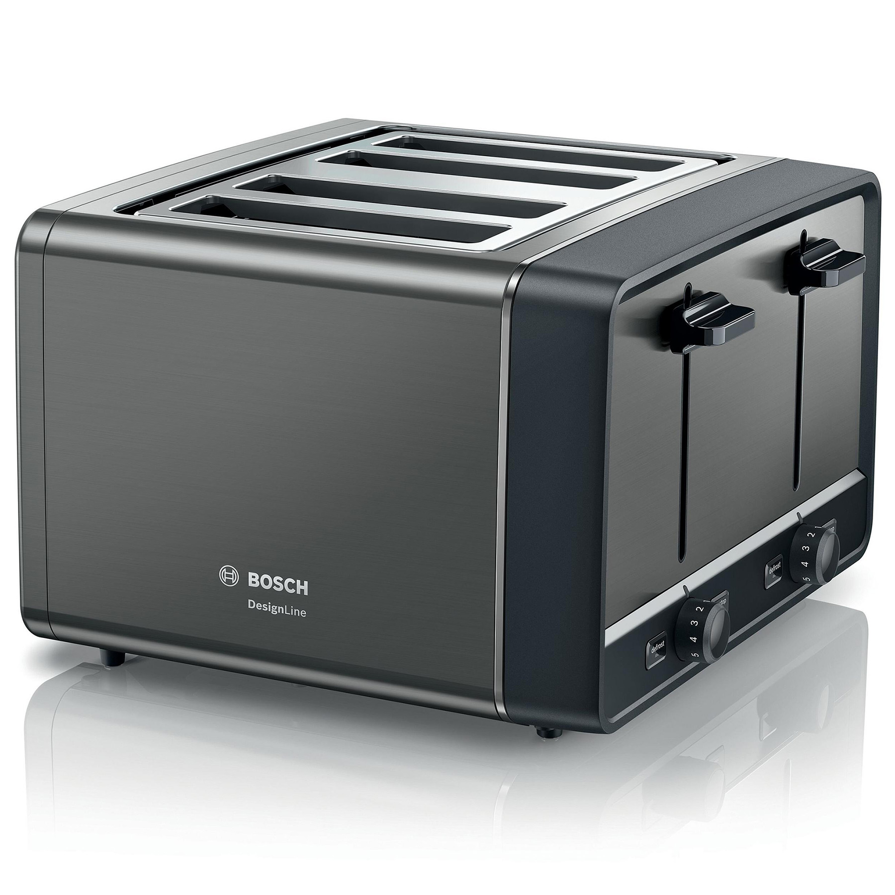 Bosch TAT5P445GB 4 Slice Toaster in Anthracite