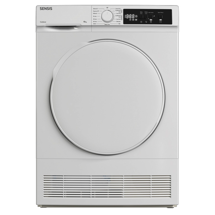 Sensis TDCF0110BW 10kg Condenser Dryer in White B Rated with Sensor Dr