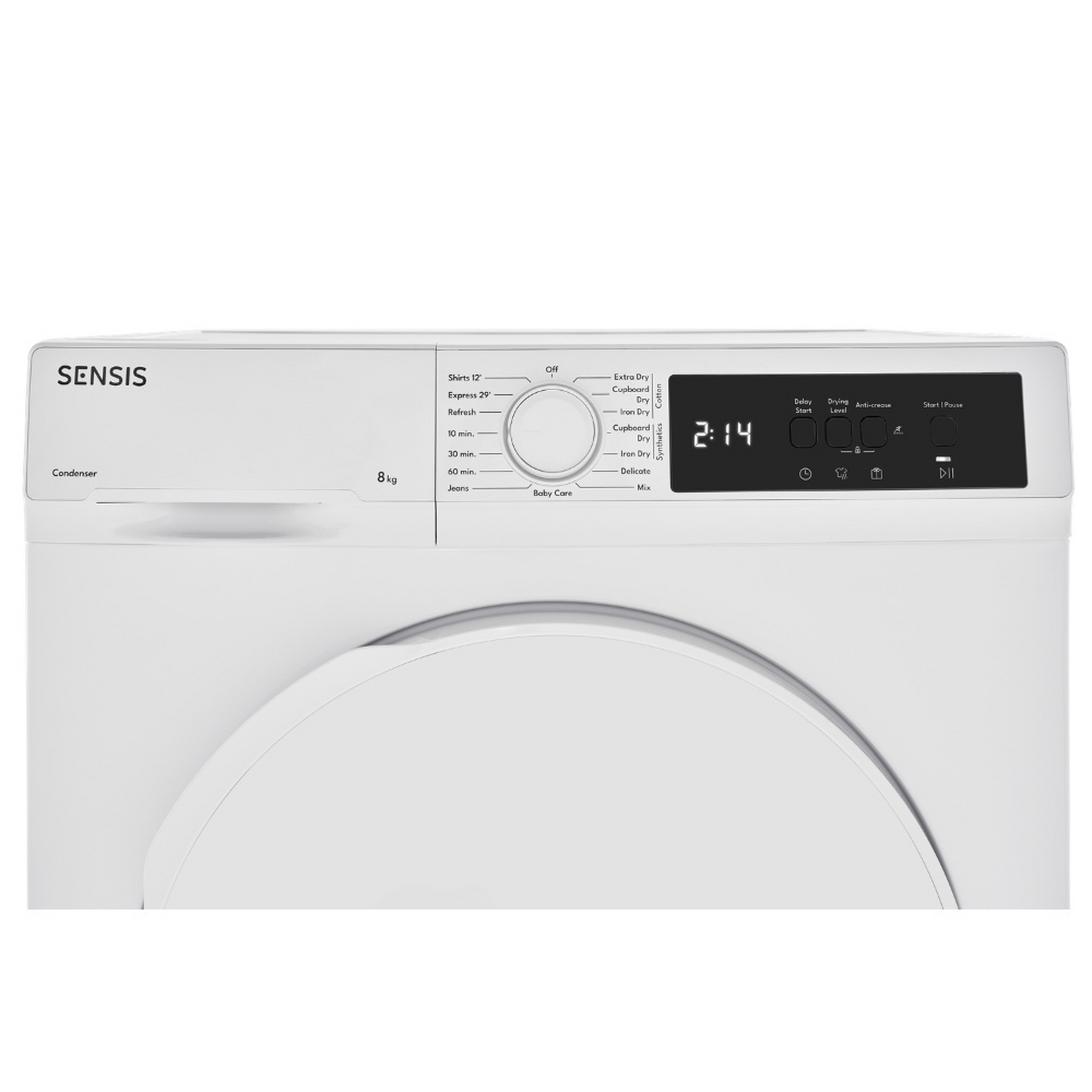 Sensis TDCF018BW 8kg Freestanding Condenser Tumble Dryer White - B Rated, photo 5