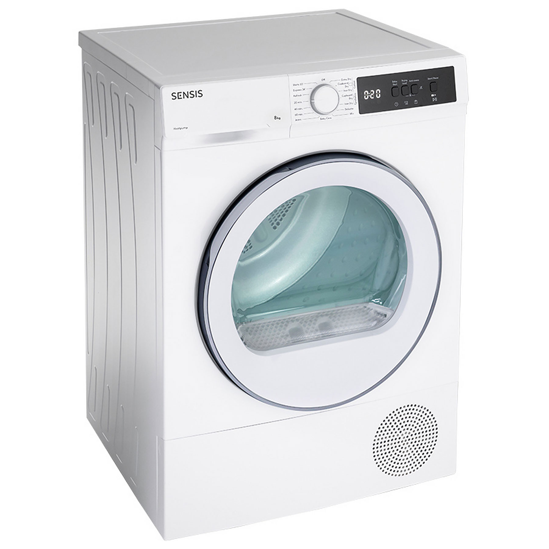 Sensis TDHF018A2W 8kg Heat Pump Condenser Dryer in White A Rated, photo 4