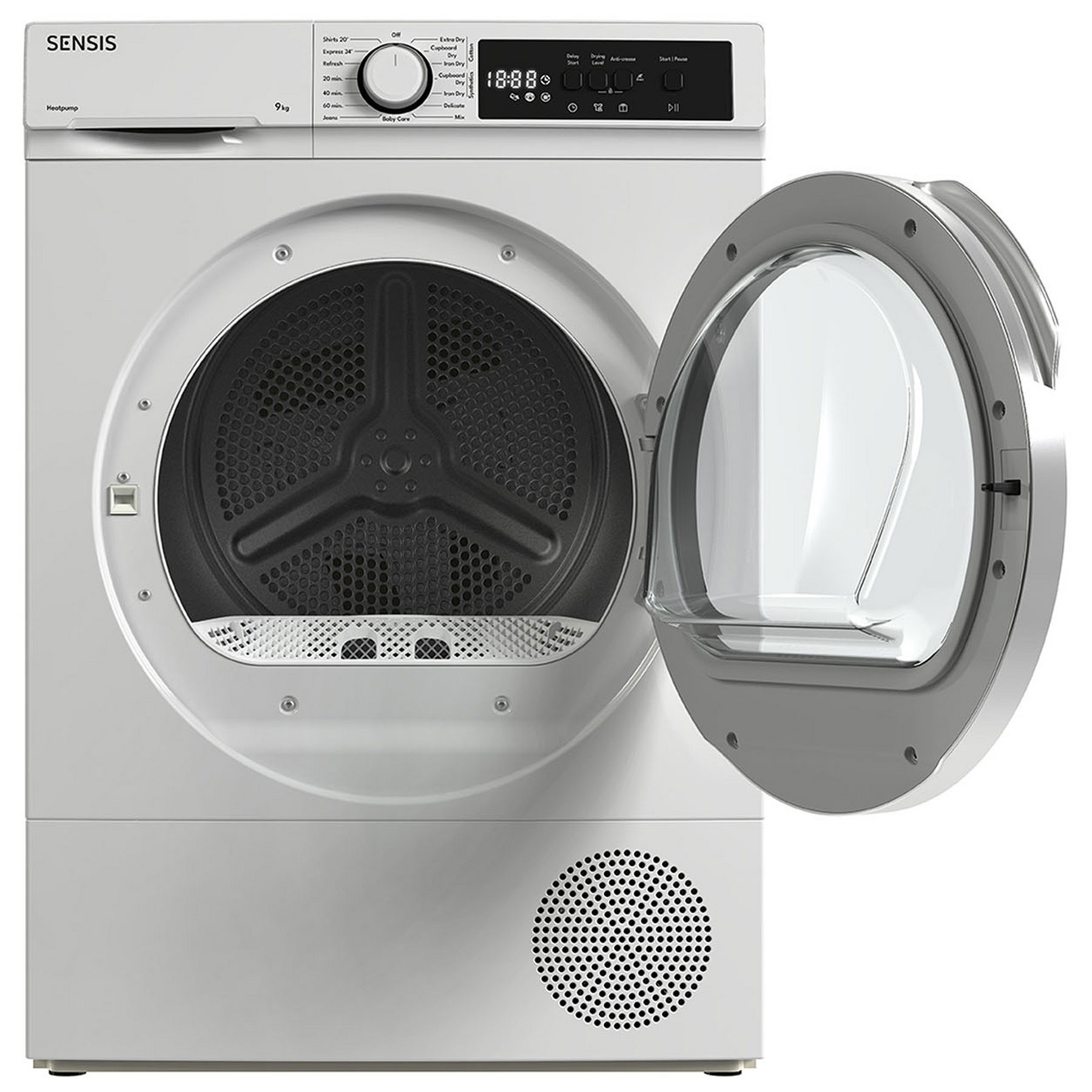 Sensis TDHF019A2W 9kg Heat Pump Condenser Dryer in White A Rated, photo 2