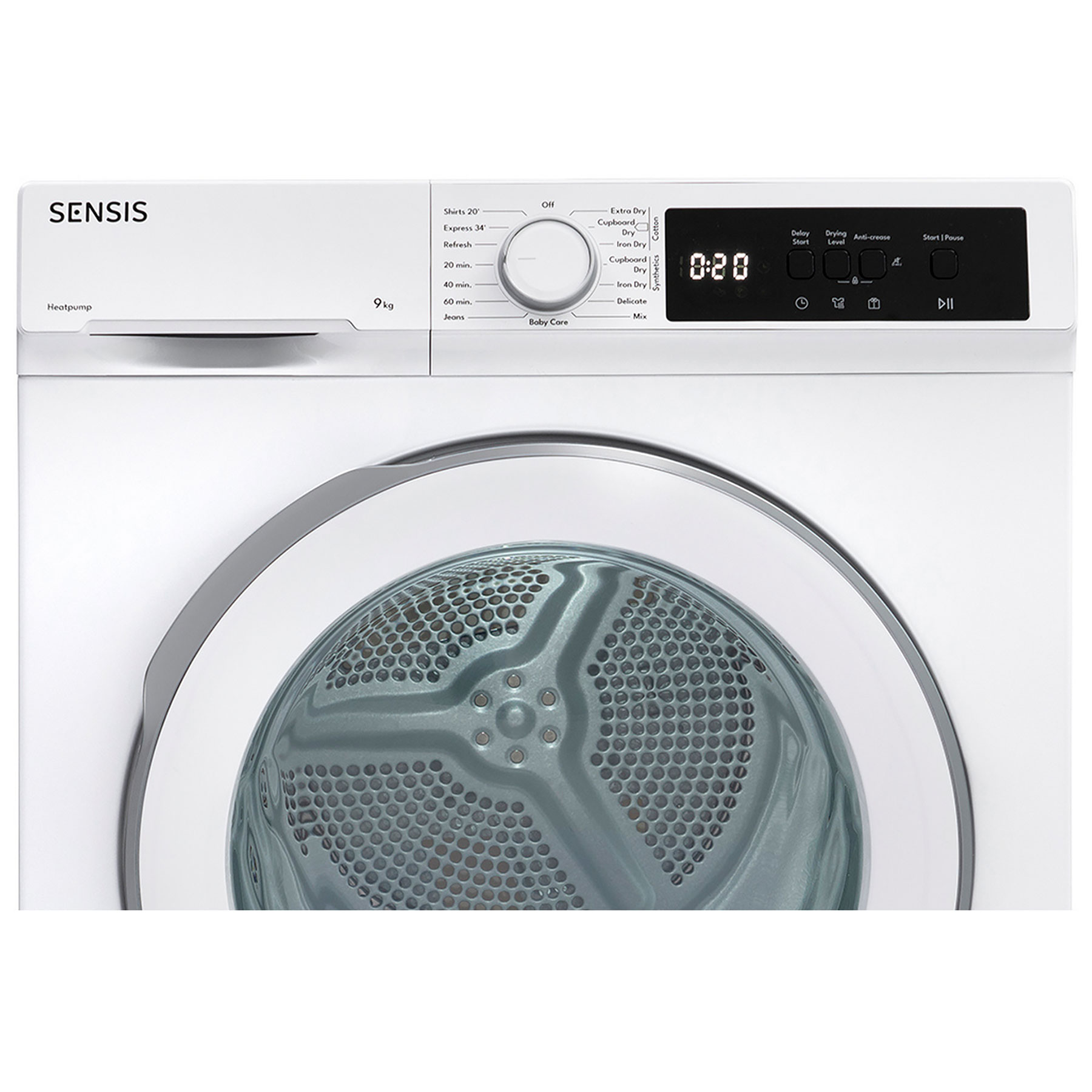 Sensis TDHF019A2W 9kg Heat Pump Condenser Dryer in White A Rated, photo 5