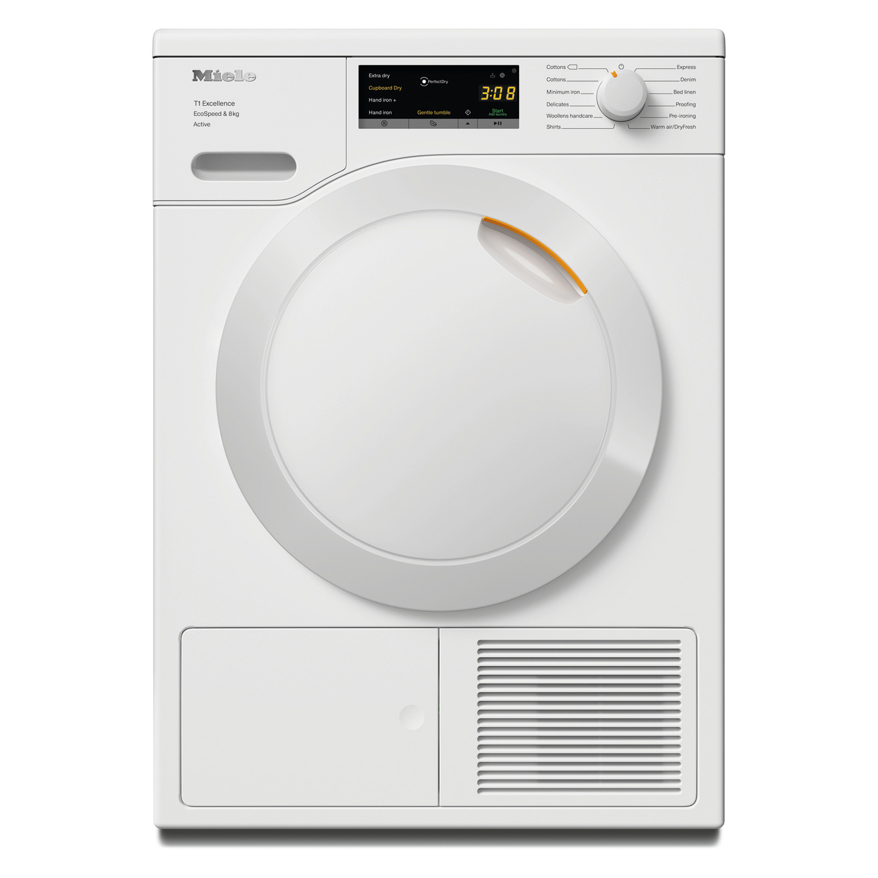 Miele TEA525WP 8kg Heat Pump Condenser Dryer in Lotus White A Rated wi