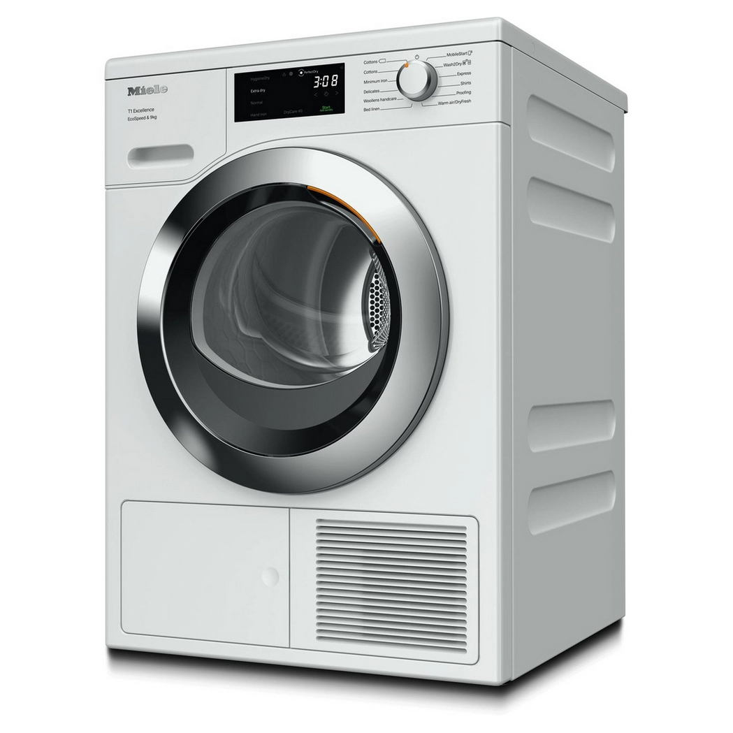 Miele TEH785WP 9kg Heat Pump Condenser Dryer in Lotus White A Rated, photo 2