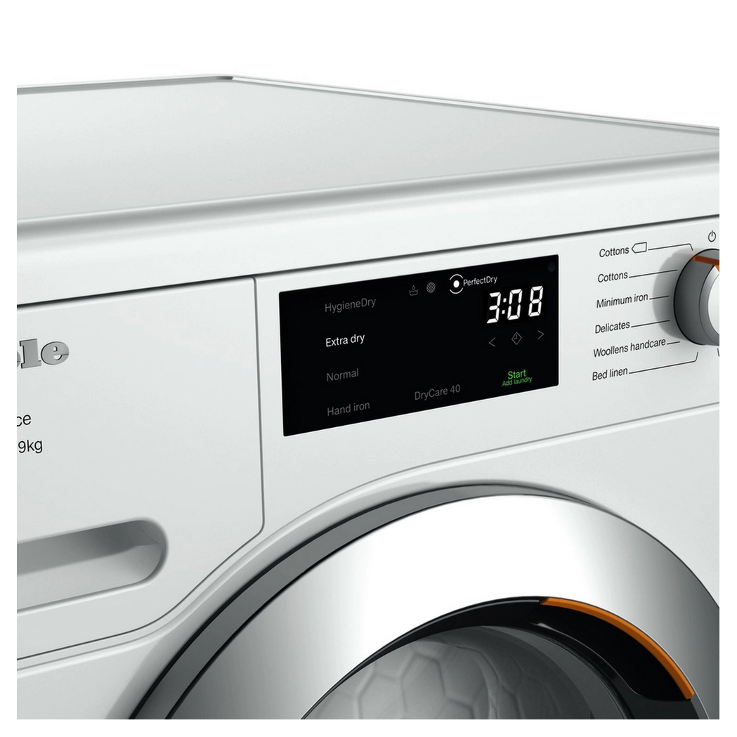 Miele TEH785WP 9kg Heat Pump Condenser Dryer in Lotus White A Rated, photo 4