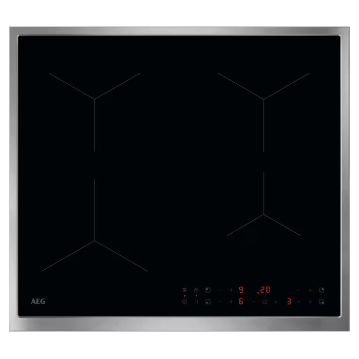 AEG TN64IA00XB 5000 Series 60cm 4 Zone Induction Hob in Black with Sta