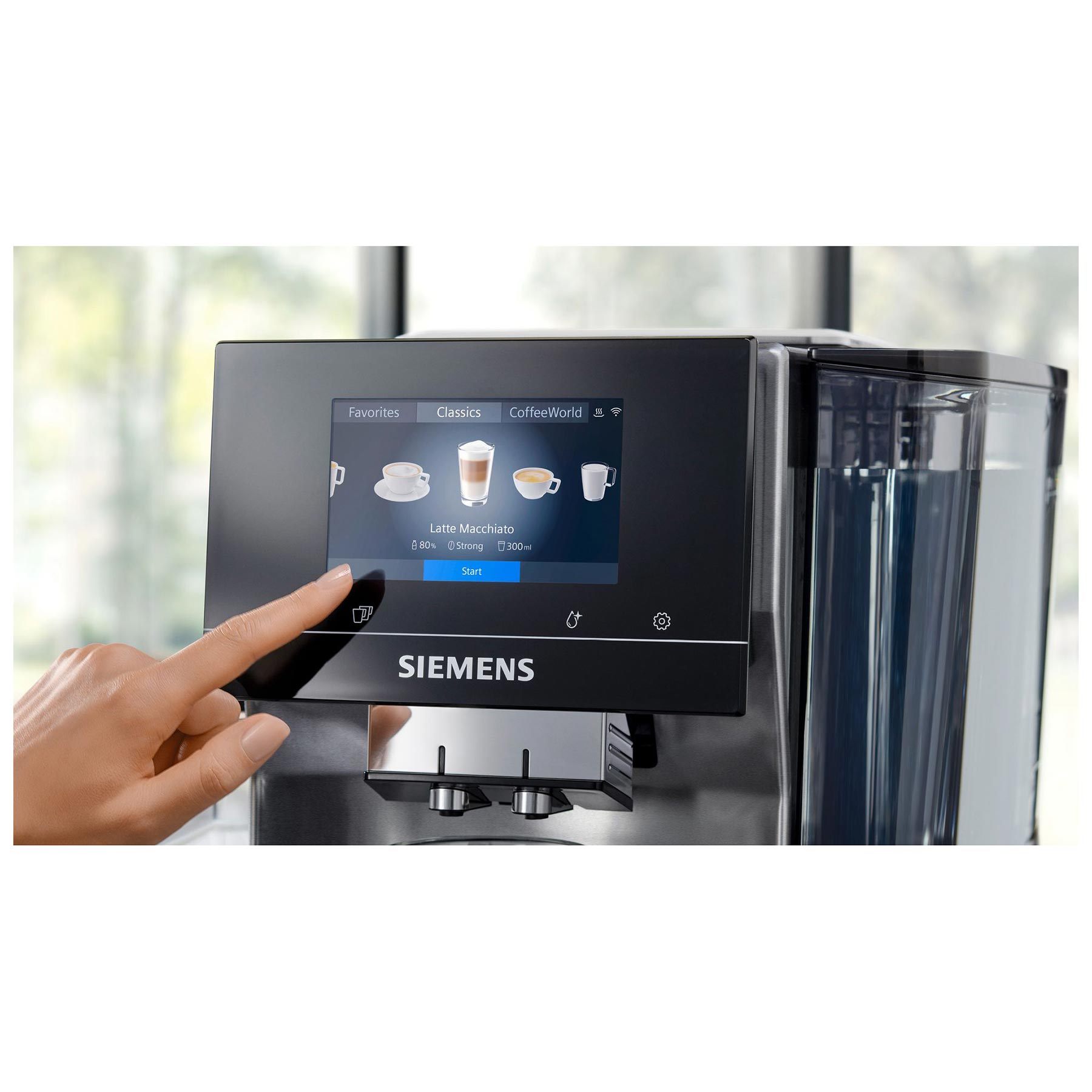 Siemens TQ717GB3 Bean to Cup Coffee Machine Stainless Steel, photo 2