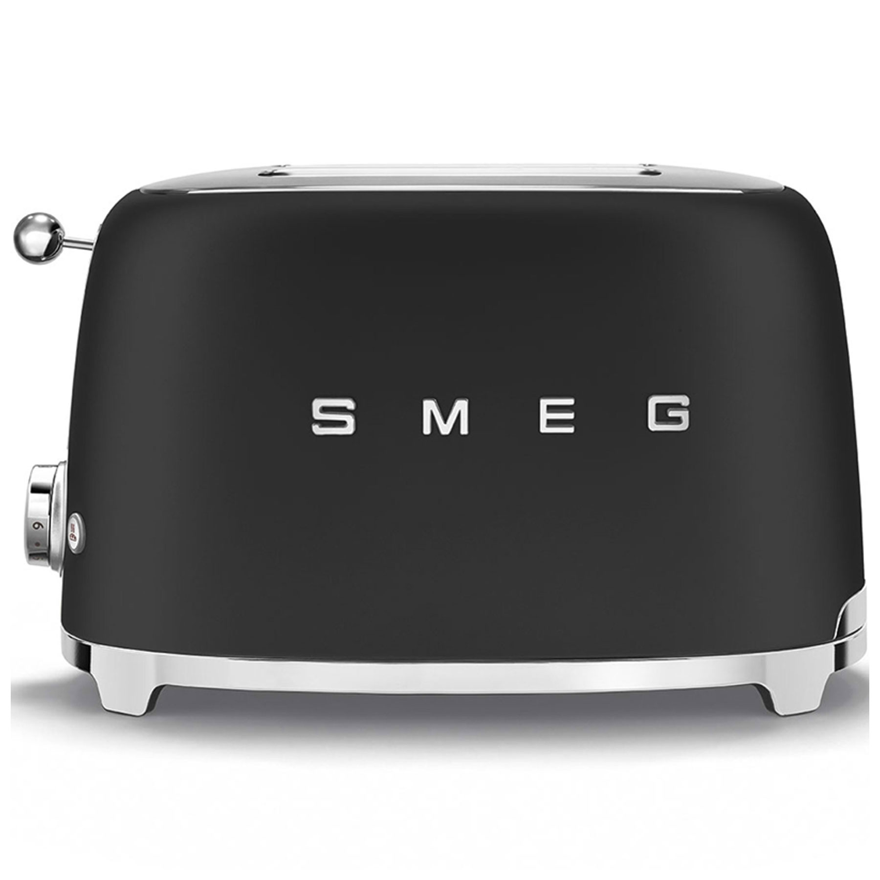 Smeg TSF01BLMUK 50 s Retro Style 2 Slice Toaster in Matte Black