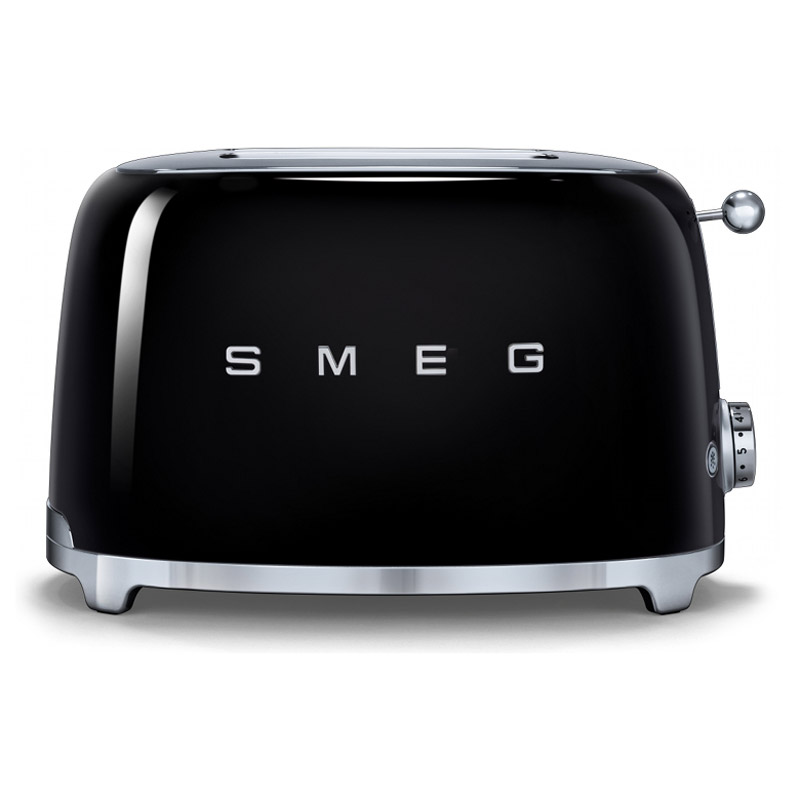 Image of Smeg TSF01BLUK 50 s Retro Style 2 Slice Toaster in Black