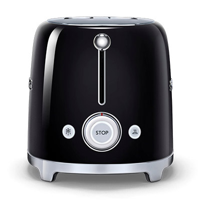 Smeg TSF01BLUK 50 s Retro Style 2 Slice Toaster in Black, photo 3