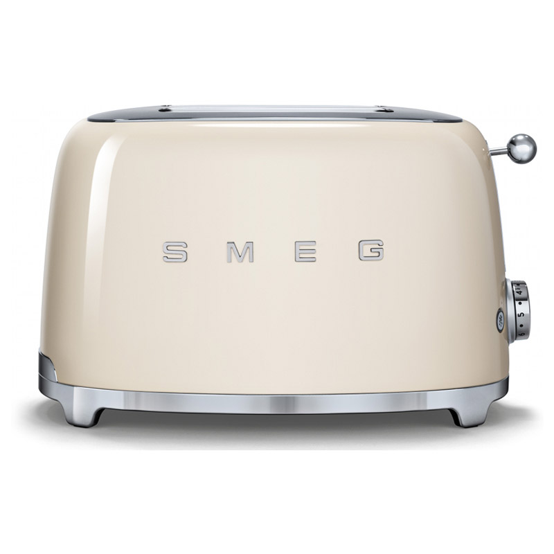 Smeg TSF01CRUK 50 s Retro Style 2 Slice Toaster in Cream