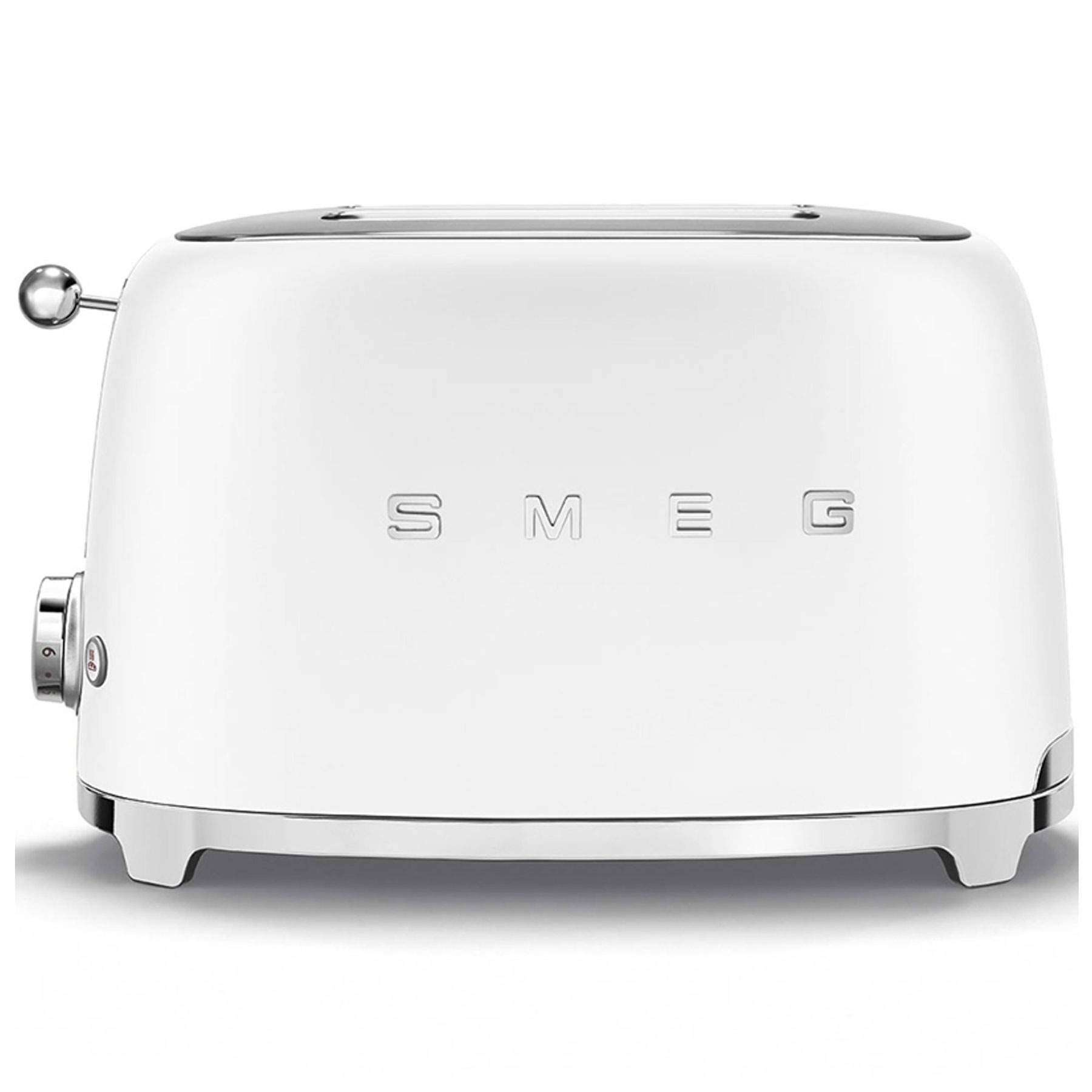 Smeg TSF01WHMUK Retro Style 2 Slice Toaster in Matte White