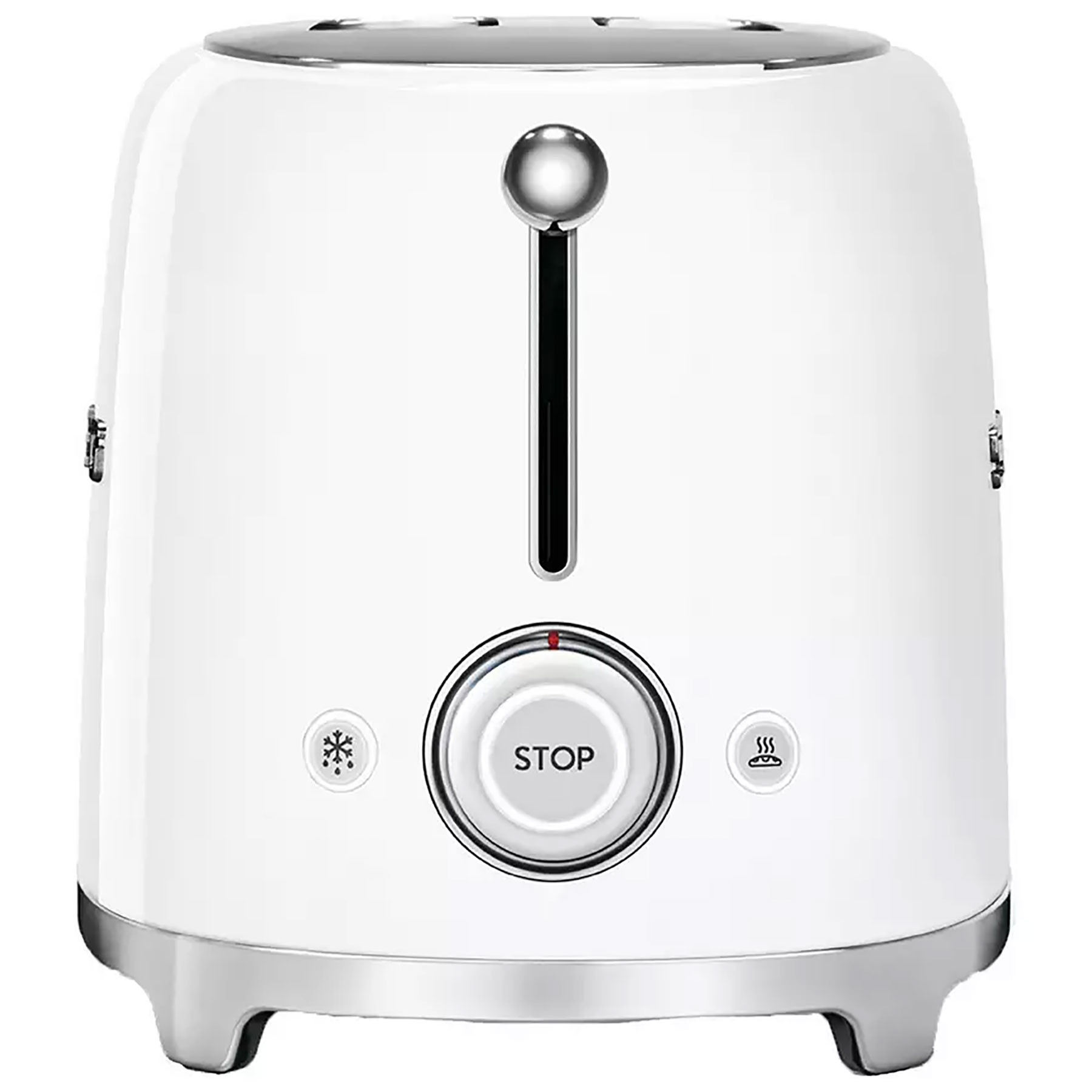 Smeg TSF01WHUK Retro Style 2 Slice Toaster in White, photo 3