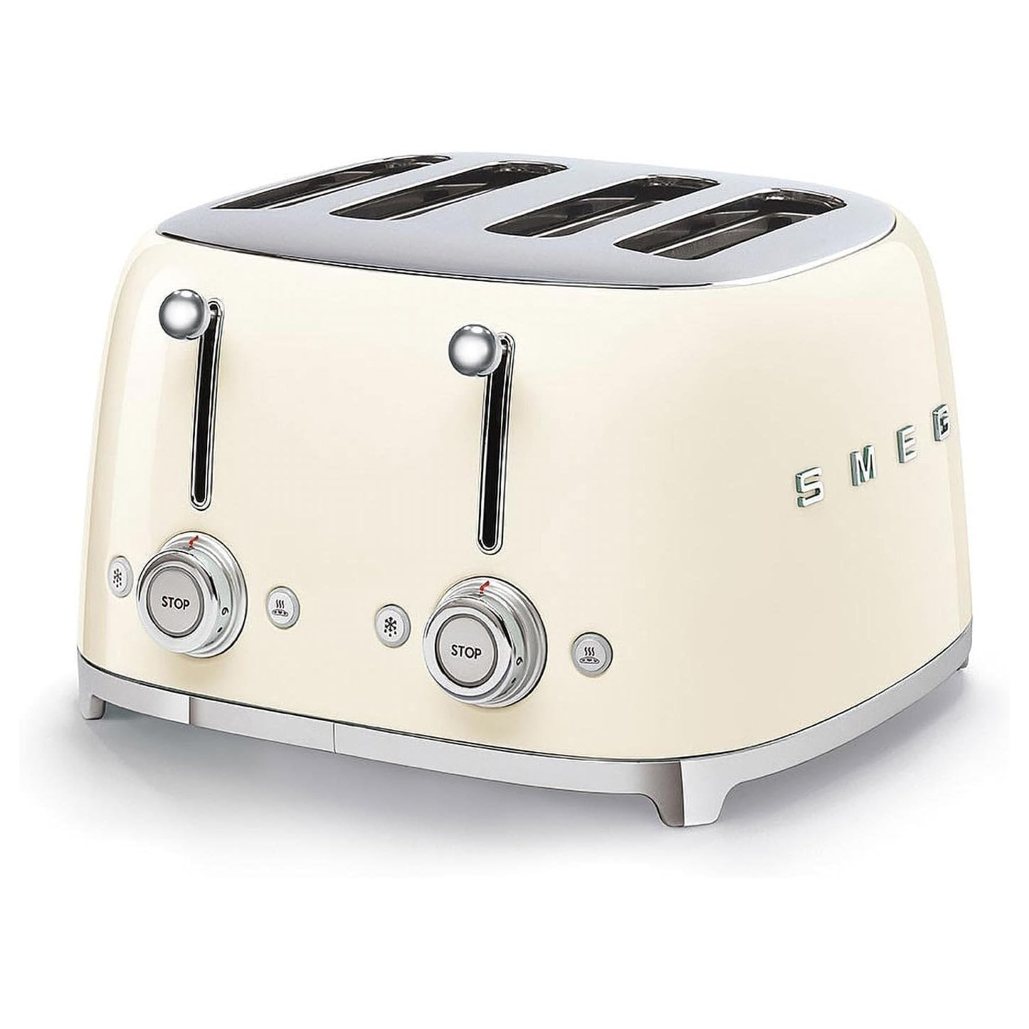 Smeg TSF03CRUK 50 s Retro Style 4 Slice Toaster in Cream