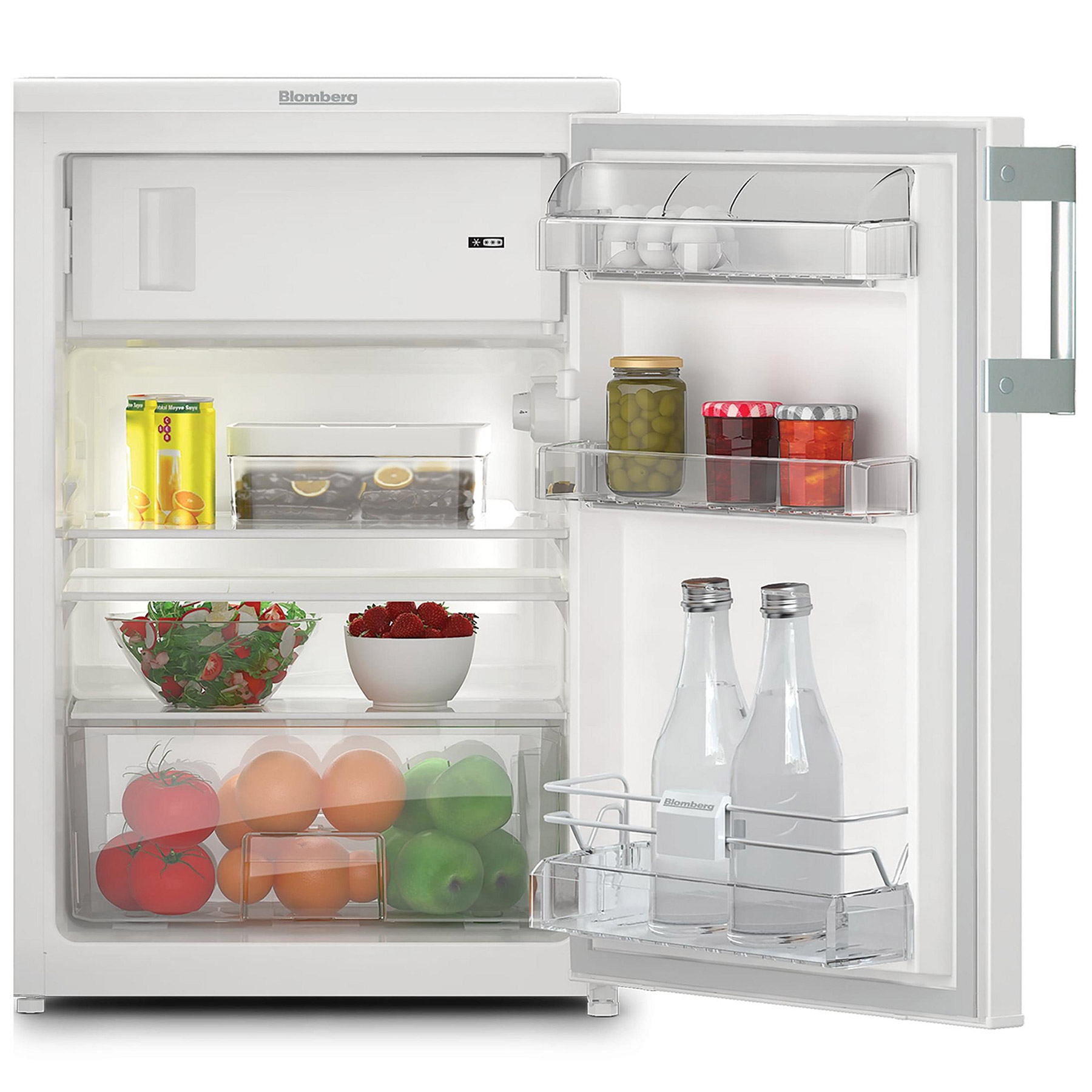 Blomberg 54cm Freestanding Undercounter Fridge With Ice Box TSM1544P White, photo 2