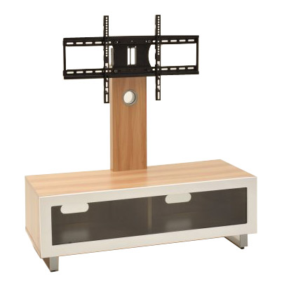 TTAP TVS1001 Munich 1050mm TV Stand in Light Oak VESA Swivel Bracket