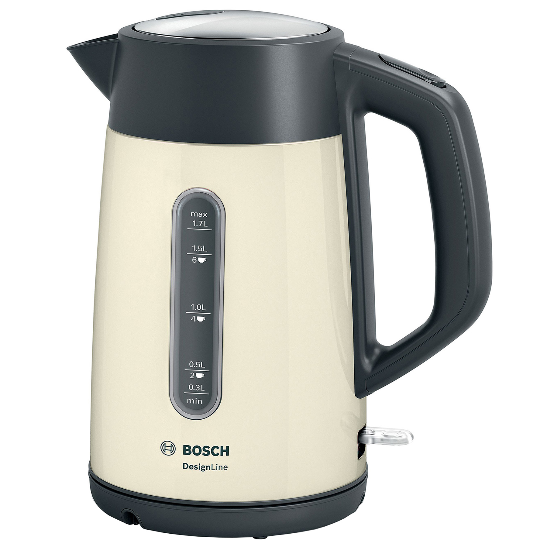Image of Bosch TWK4P437GB Cordless Traditional Kettle in Cream 1 7L