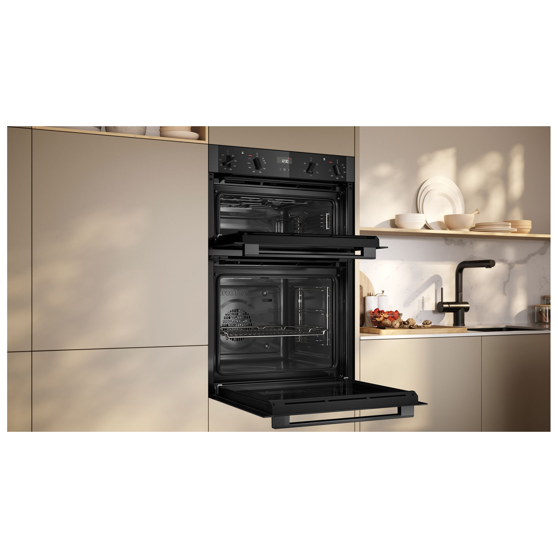 Neff U1ACE2AG3B N50 88cm Built In Electric Double Oven in Black with G, photo 4