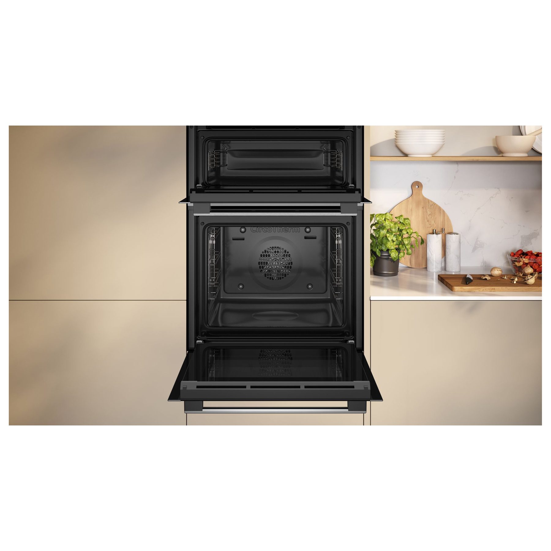 Neff U1ACE2AN3B N50 88cm Built In Electric Double Oven in Black with S, photo 3