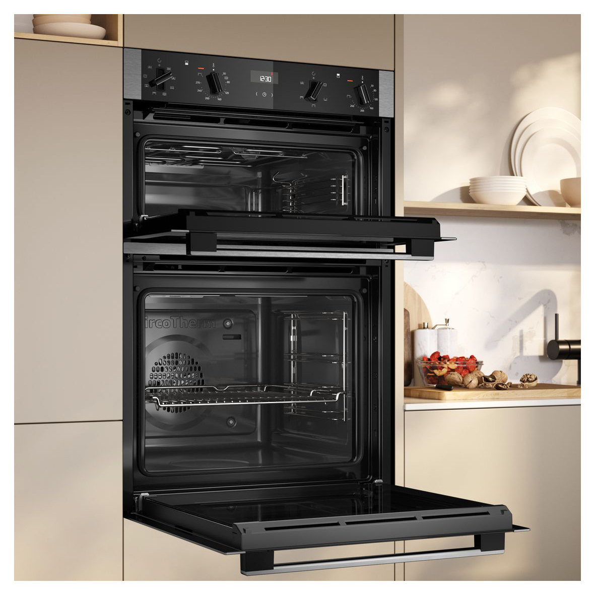 Neff U1ACE2AN3B N50 88cm Built In Electric Double Oven in Black with S, photo 4