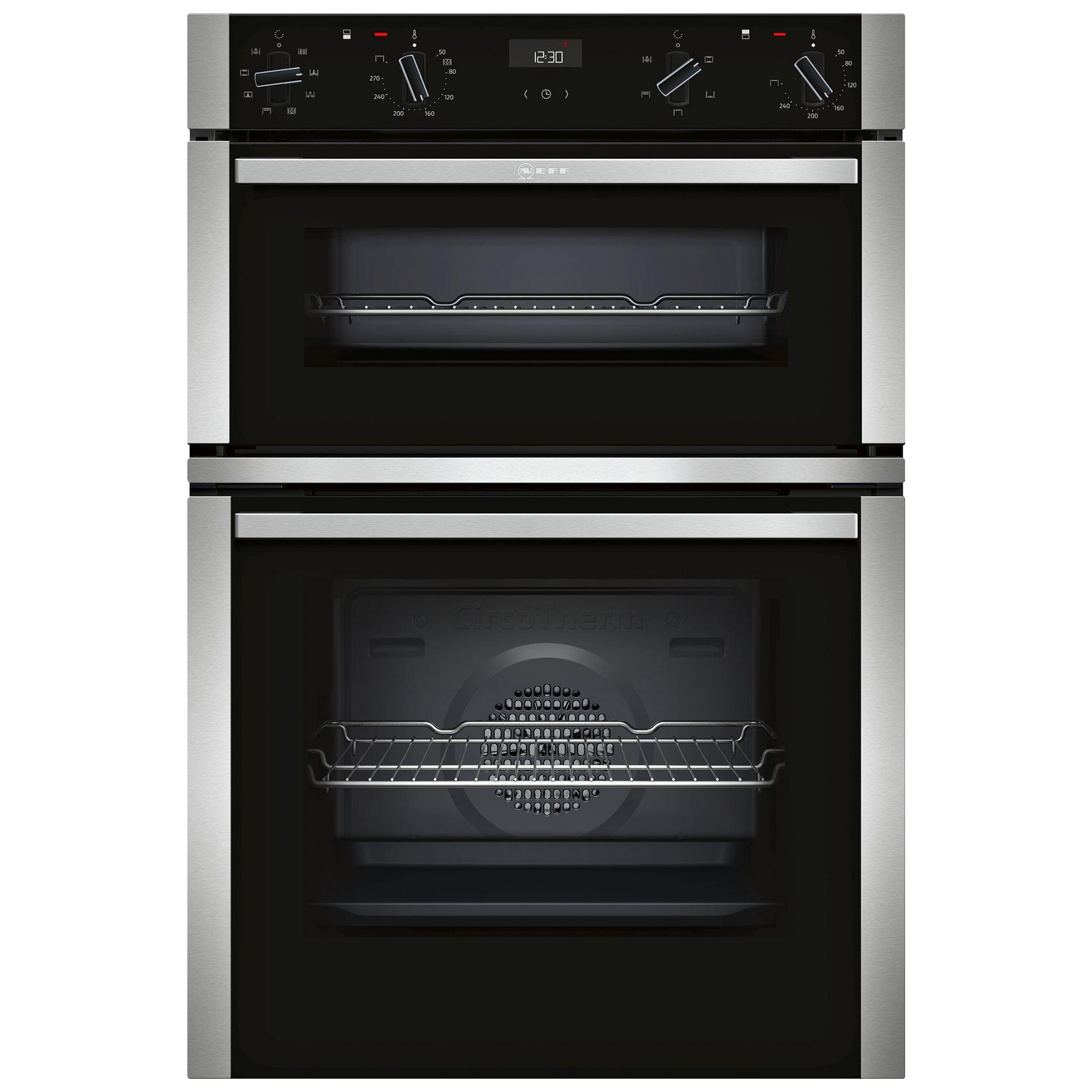 Image of Neff U1ACE2HN0B N50 Built In CircoTherm Plus Double Oven In St Steel