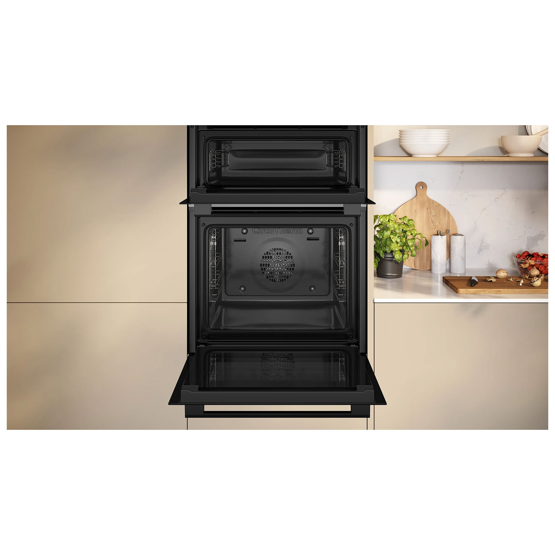 Neff U1DCC0AK3B N30 60cm Built In Electric Double Oven in Black, photo 3