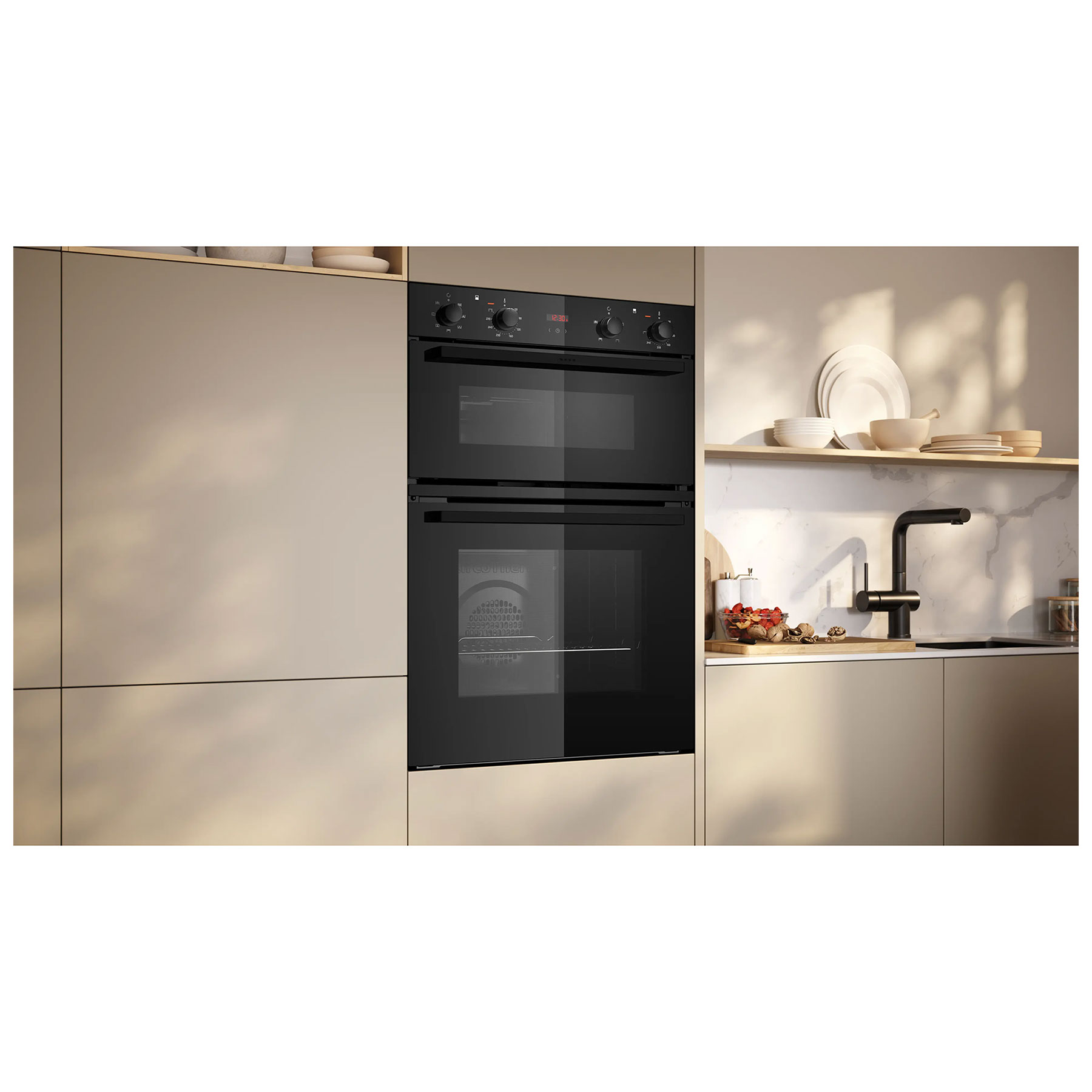 Neff U1DCC0AK3B N30 60cm Built In Electric Double Oven in Black, photo 5