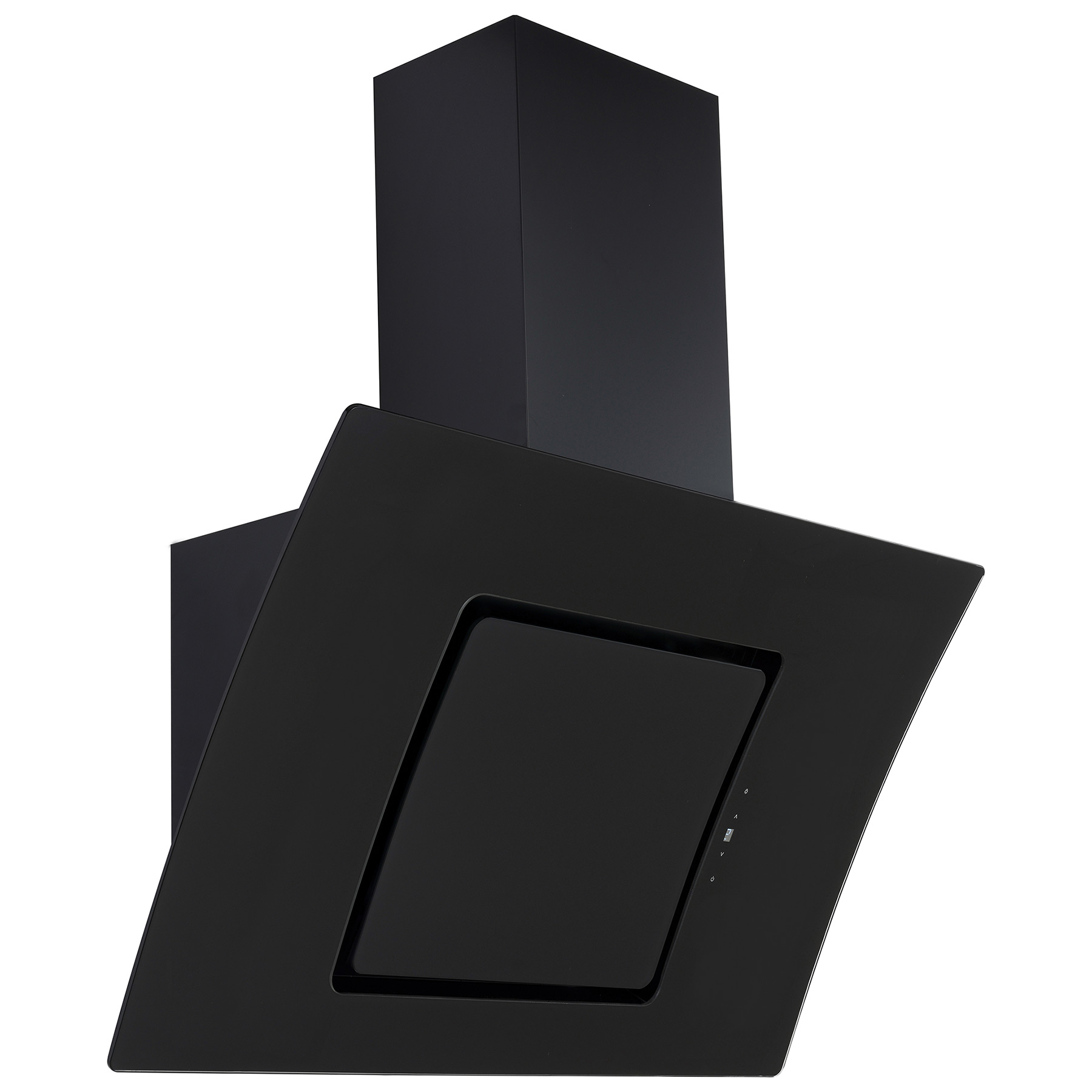 Image of Culina UBCUR70BK 70cm Curved Angled Chimney Hood in Black Touch Contro