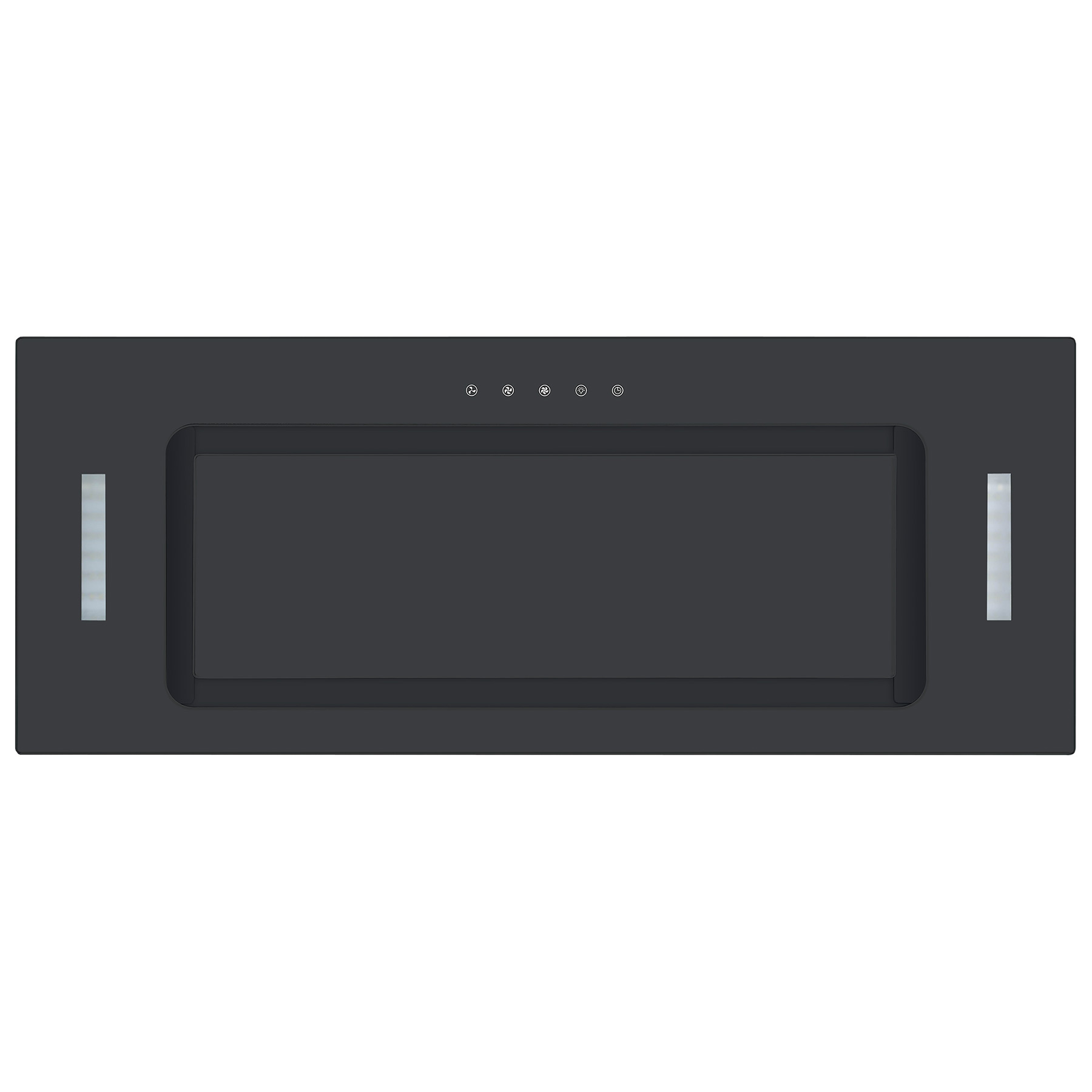 Culina UBICON75BK 1 75cm Canopy Extractor Hood in Black Glass 3 Speed