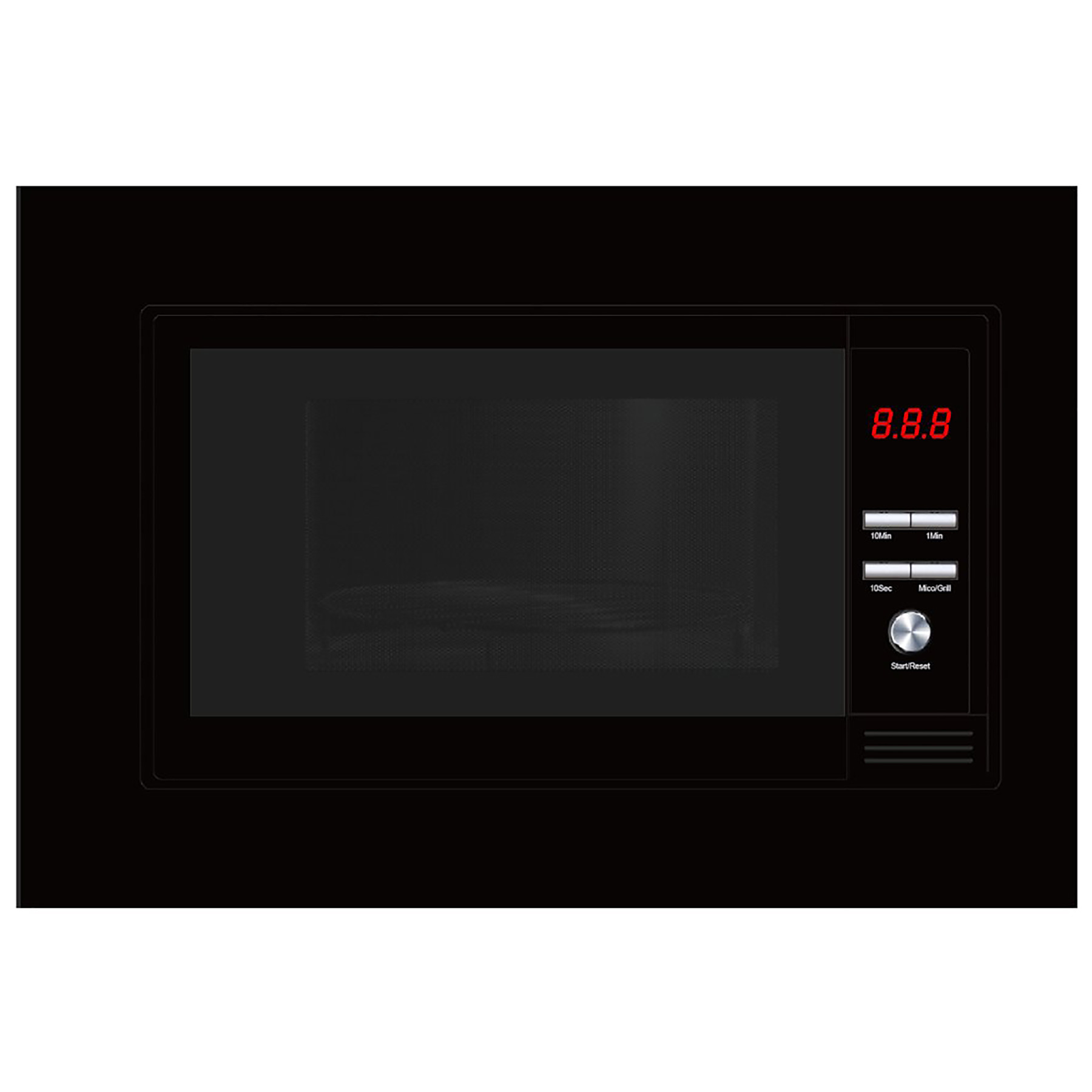Culina UBMICROL20BK Built In Microwave Oven with Grill in Black 700W 2