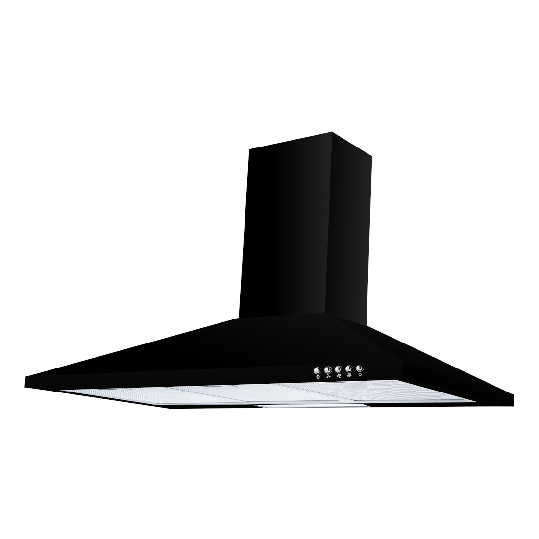 Image of Culina UBSCH90BK 90cm Chimney Hood in Black 3 Speed B Rated