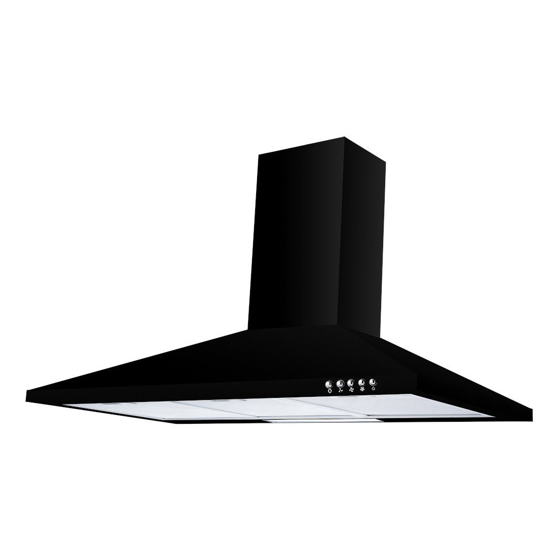 Culina UBSCH90BK 90cm Chimney Hood in Black 3 Speed B Rated