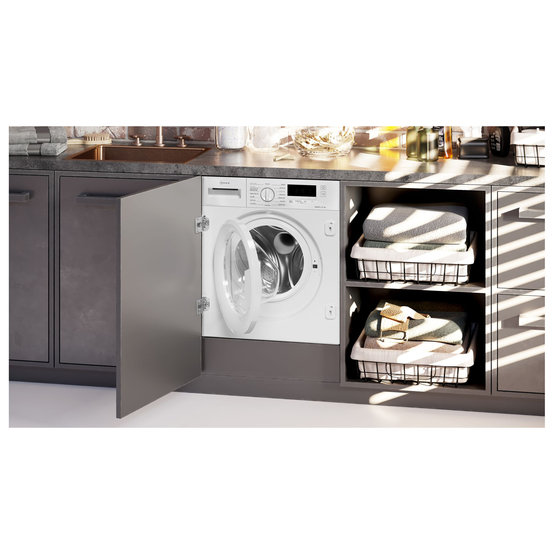 Neff V8340X0GB Integrated Washer Dryer 1400 Spin 8kg 5kg E Rated, photo 3