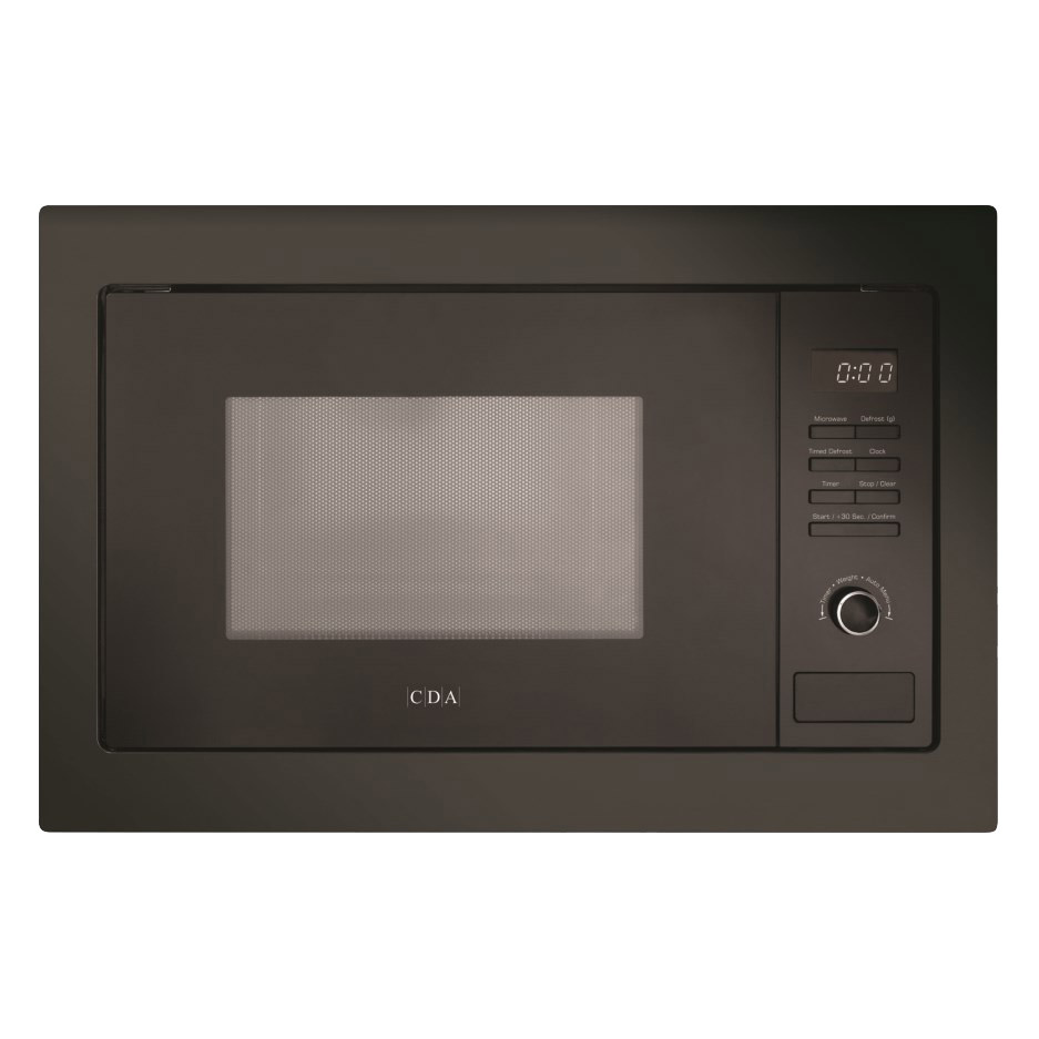 CDA VM231BL Built In Microwave Oven Grill in Black 900W 25 Litre