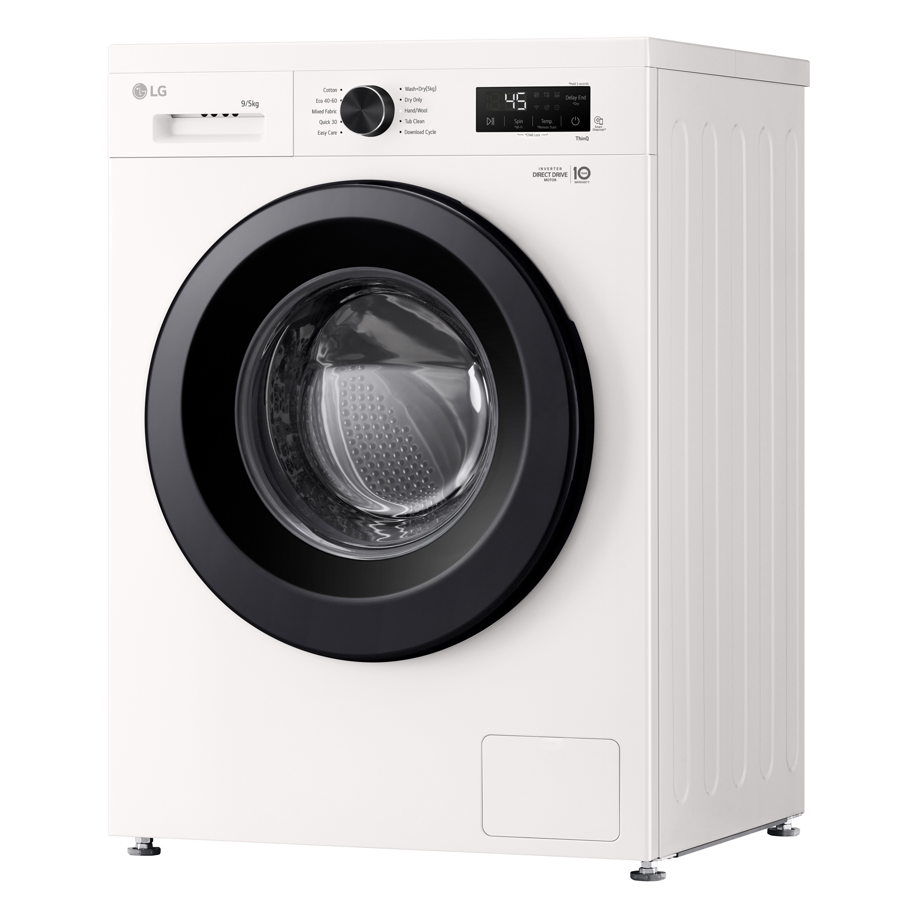 LG W4X1095NWK Washer Dryer in Essence White 1400 Spin 9kg 5kg E Rated, photo 3