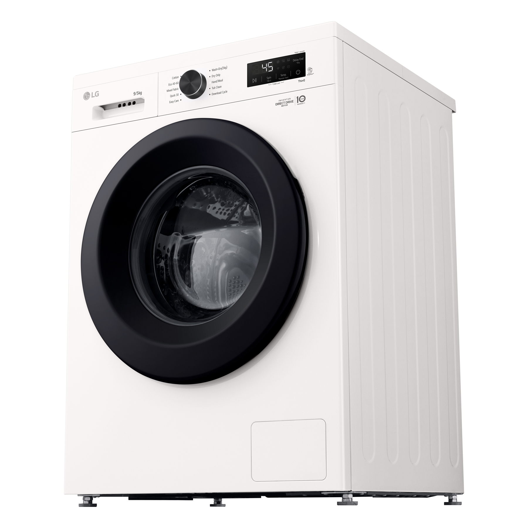 LG W4X1095NWK Washer Dryer in Essence White 1400 Spin 9kg 5kg E Rated, photo 4